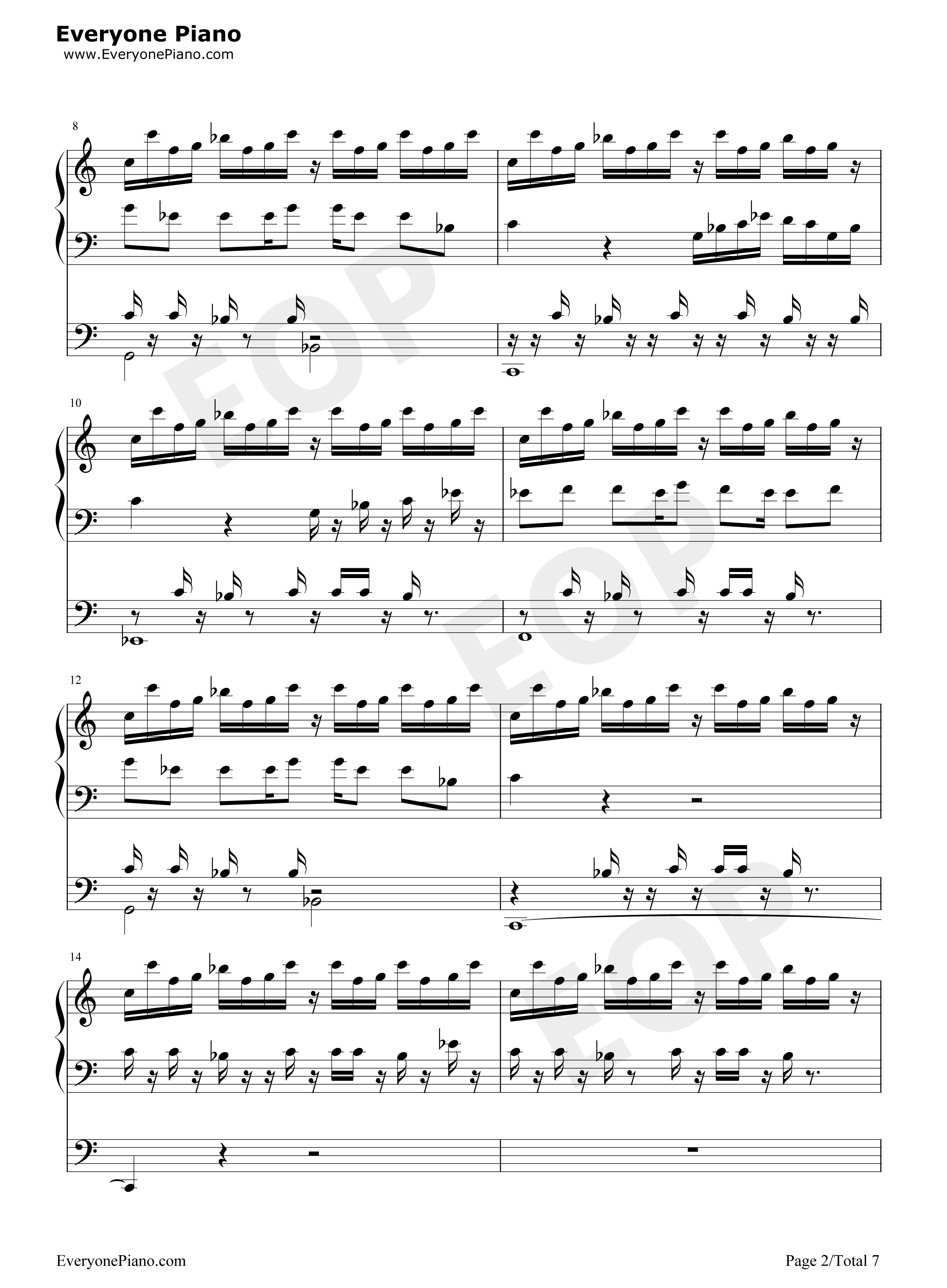 植物大战僵尸钢琴谱_Plants_vs._Zombies