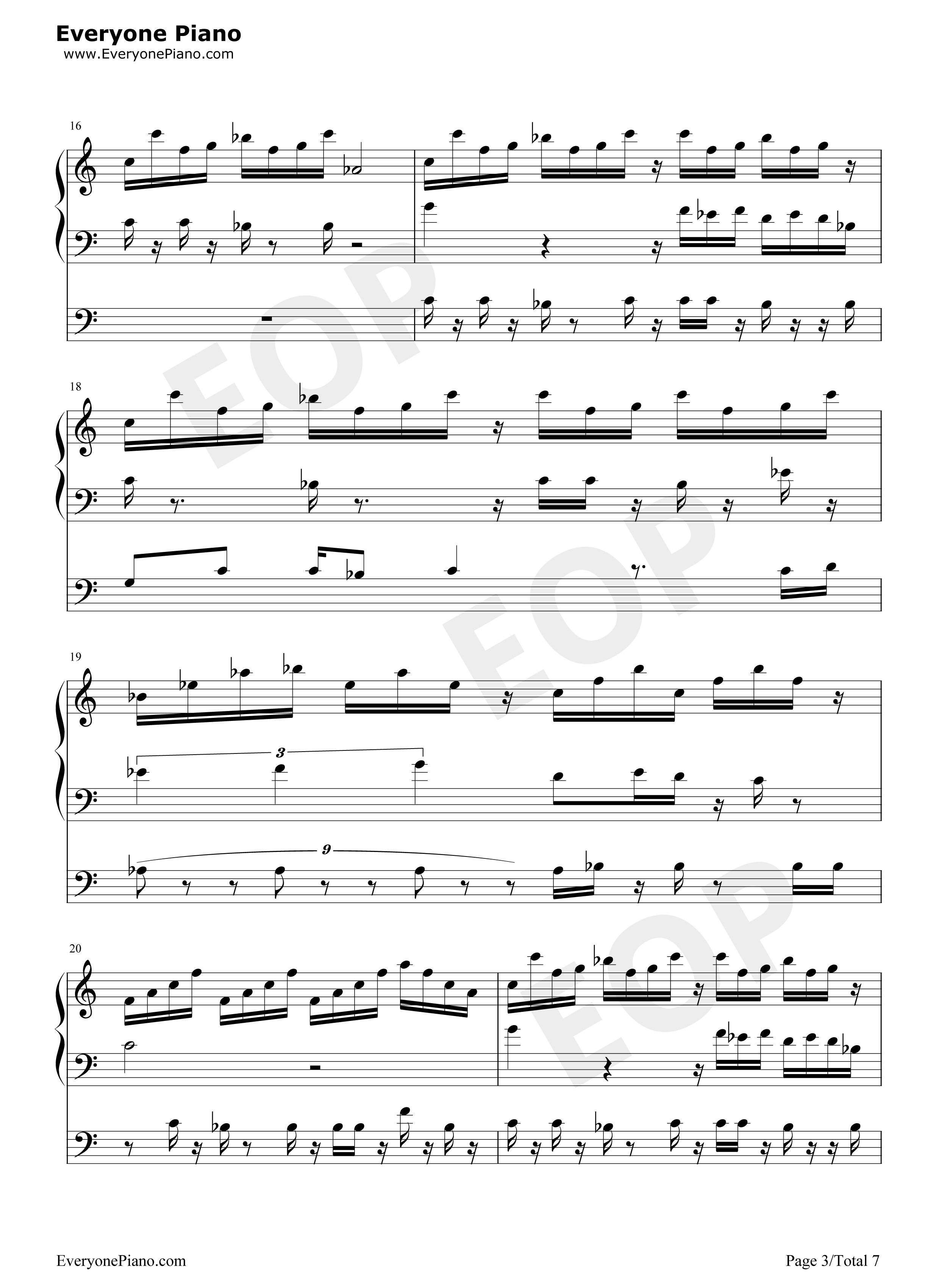 植物大战僵尸钢琴谱_Plants_vs._Zombies