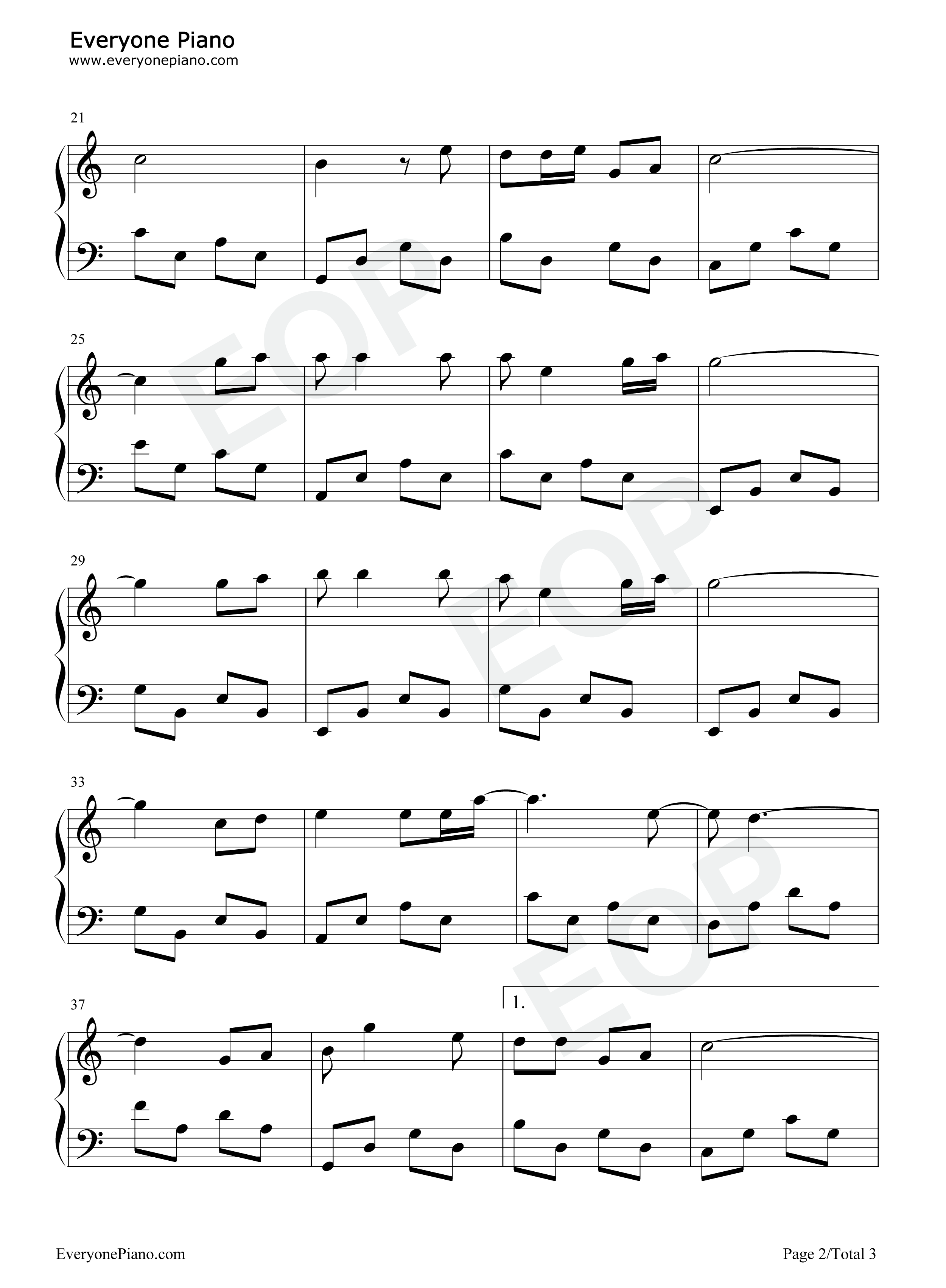 奉献钢琴谱_张咪