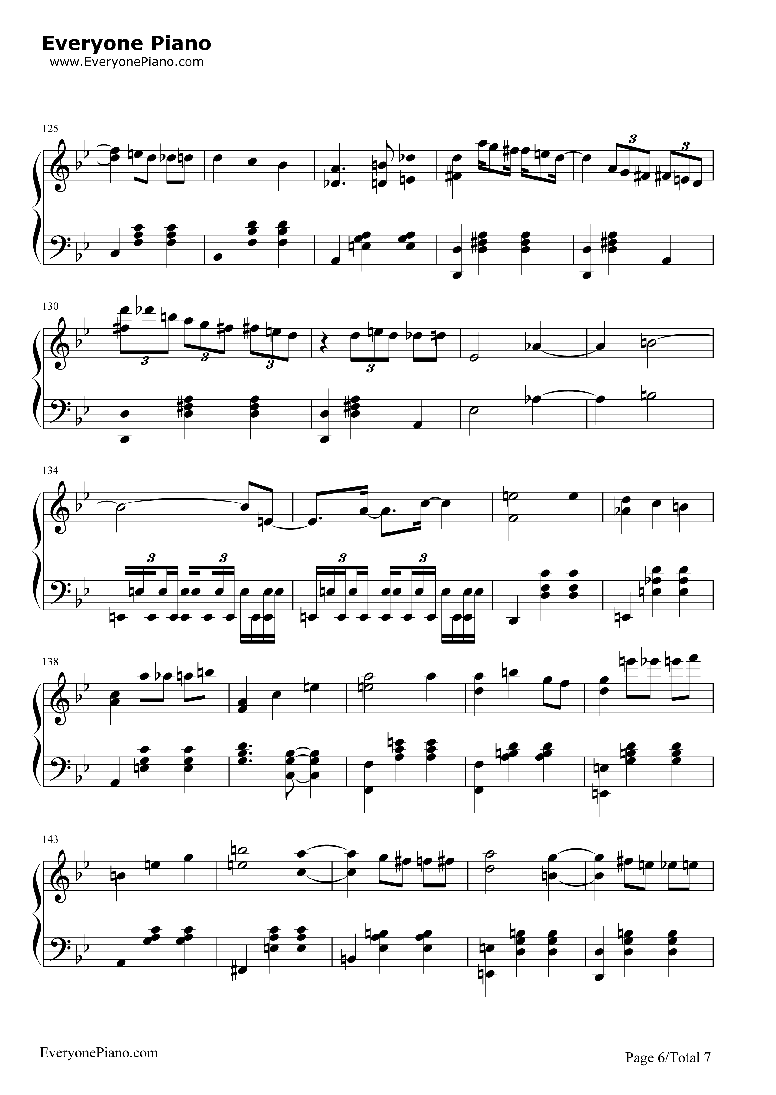 人生的旋转木马_钢琴谱_久石让_宫崎骏