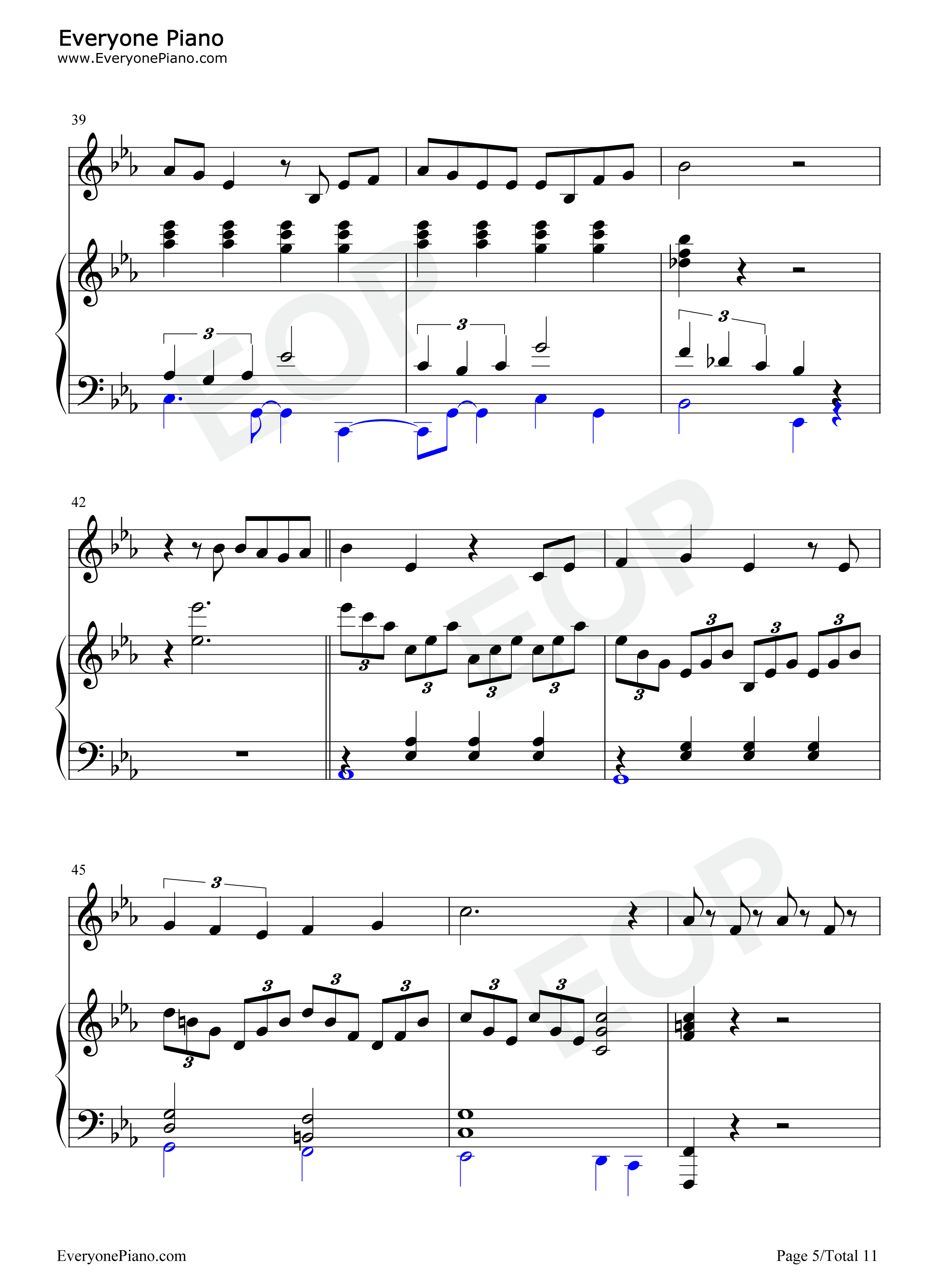 Do_You_Want_to_Build_a_Snowman钢琴谱_Kristen_Bell