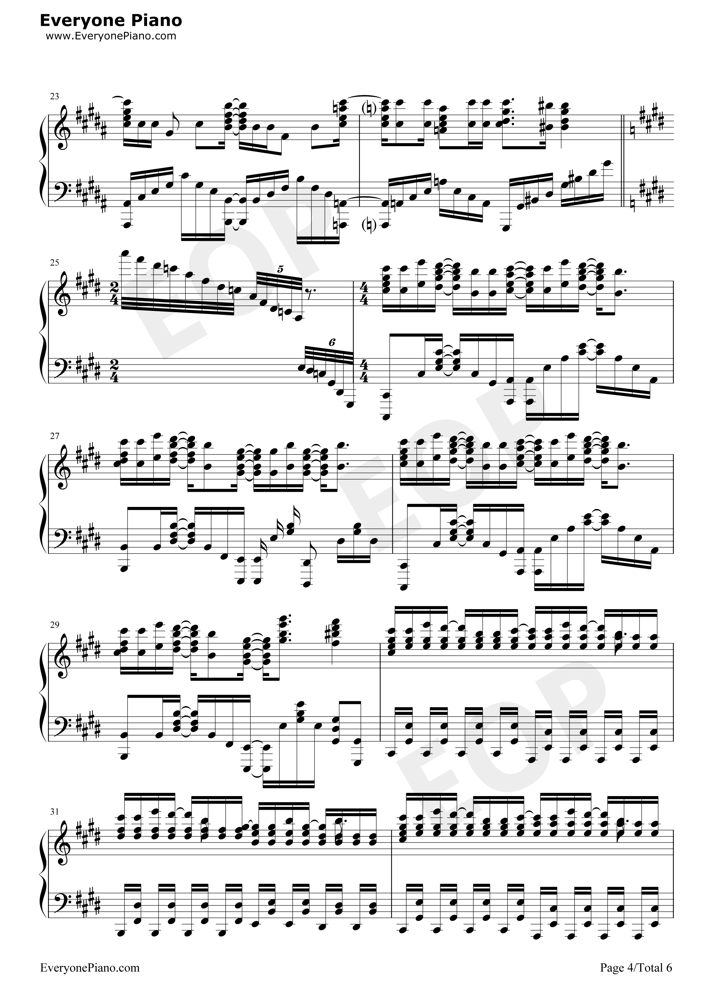 红莲之弓矢钢琴谱_Linked_Horizon