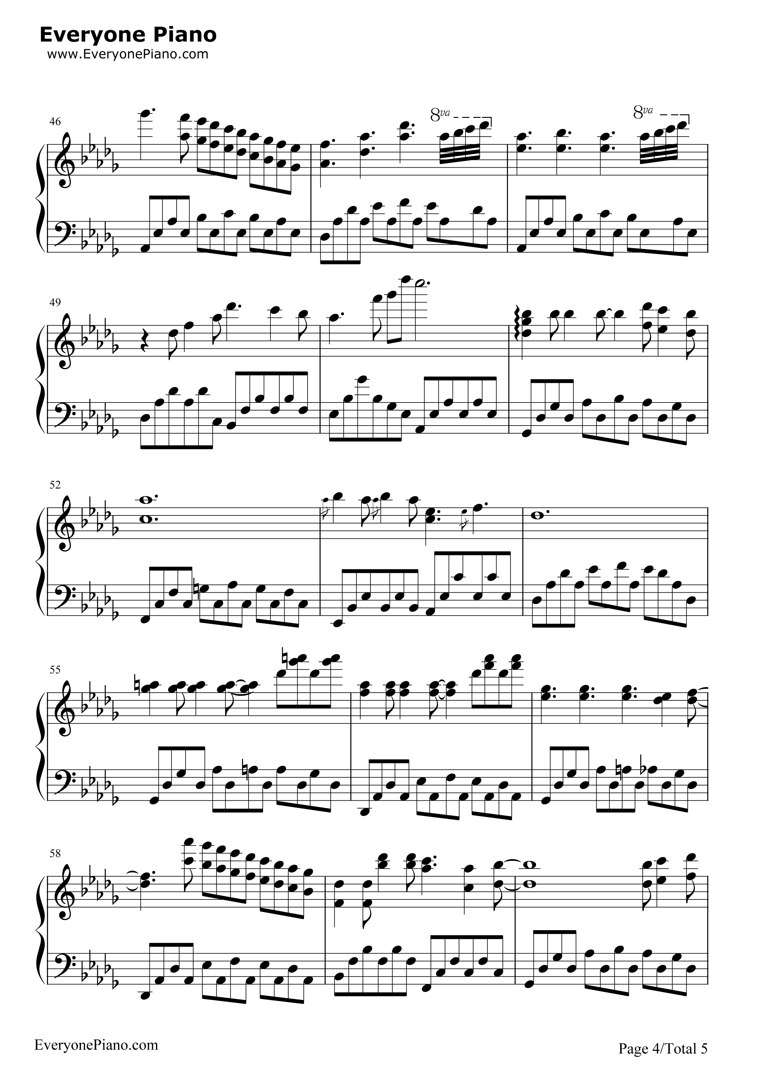 散步钢琴谱_久石让__Joe_Hisaishi_宫崎骏