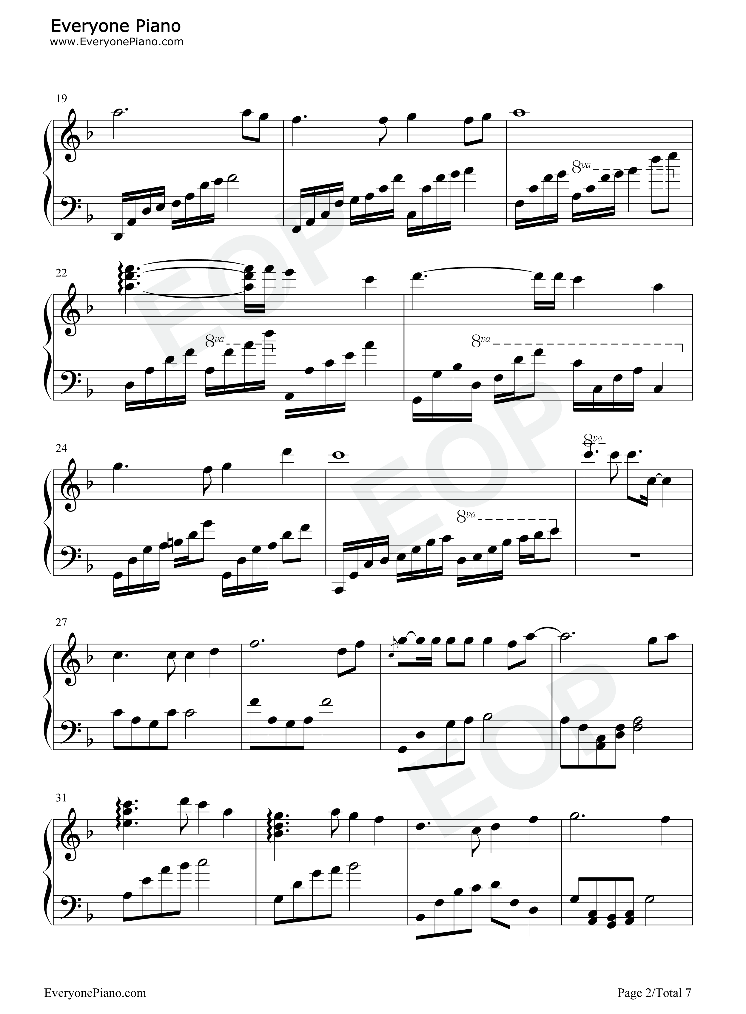 耶和华是爱钢琴谱_未知