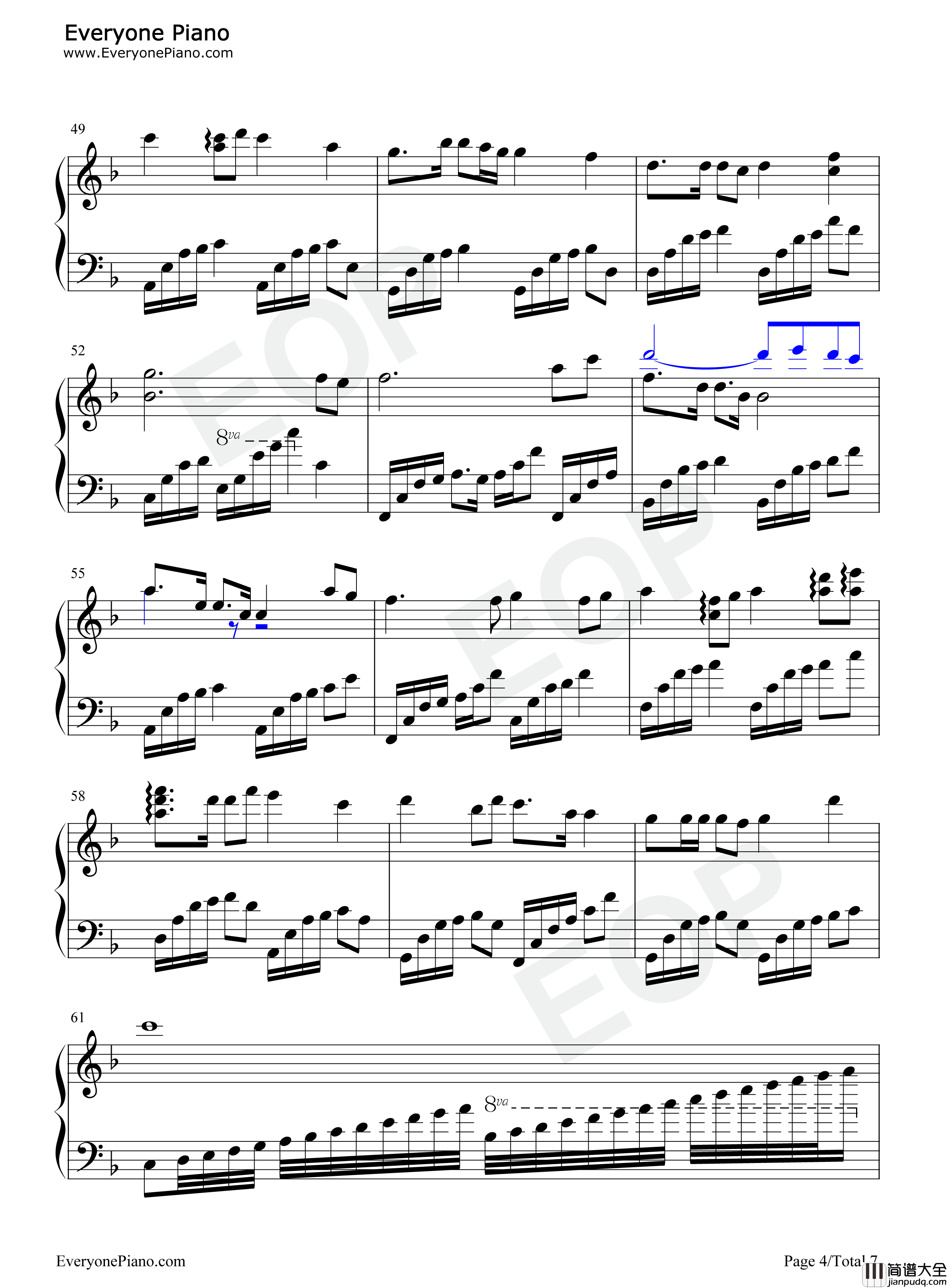 耶和华是爱钢琴谱_未知