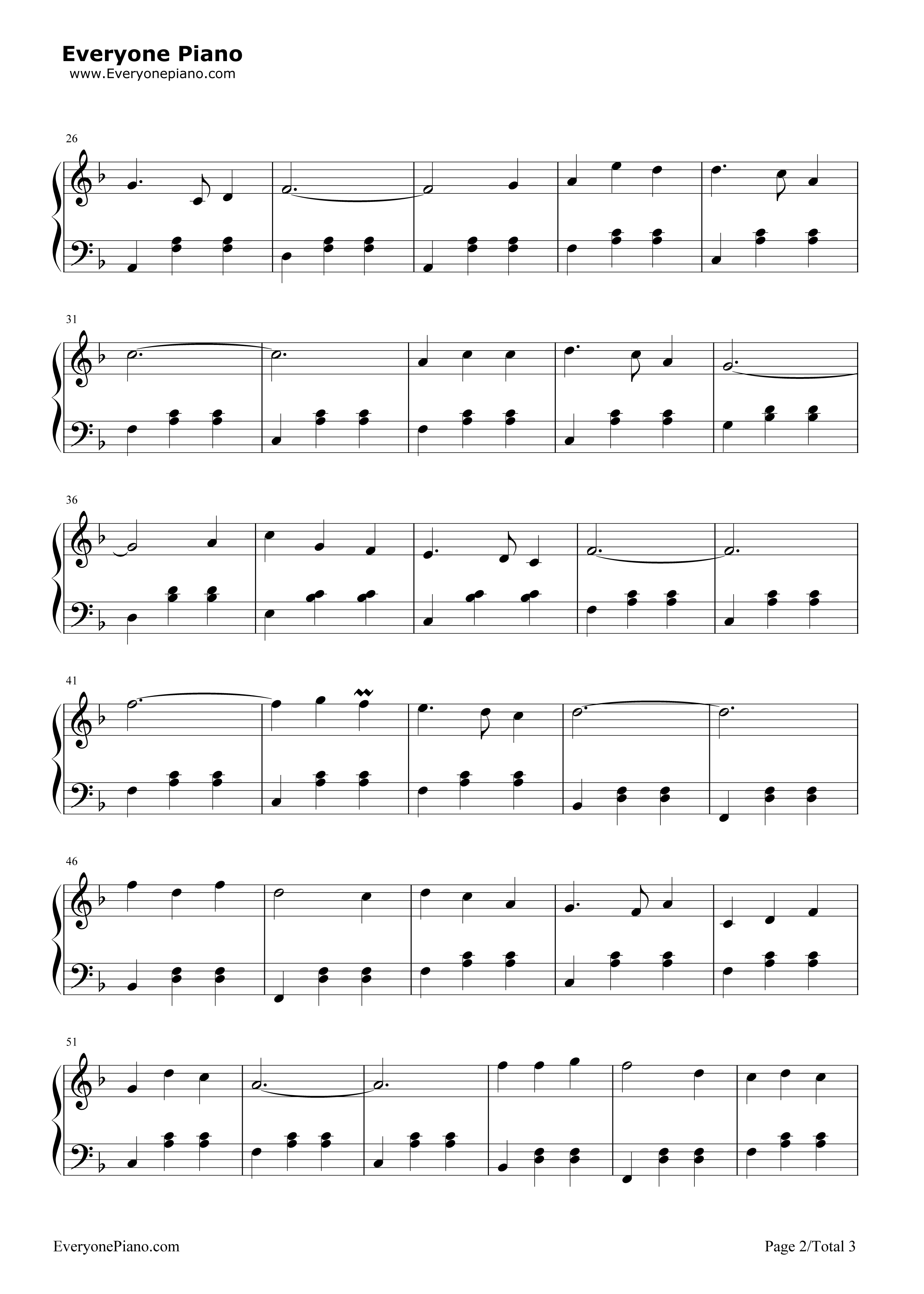 我们的生活充满阳光钢琴谱_于淑珍