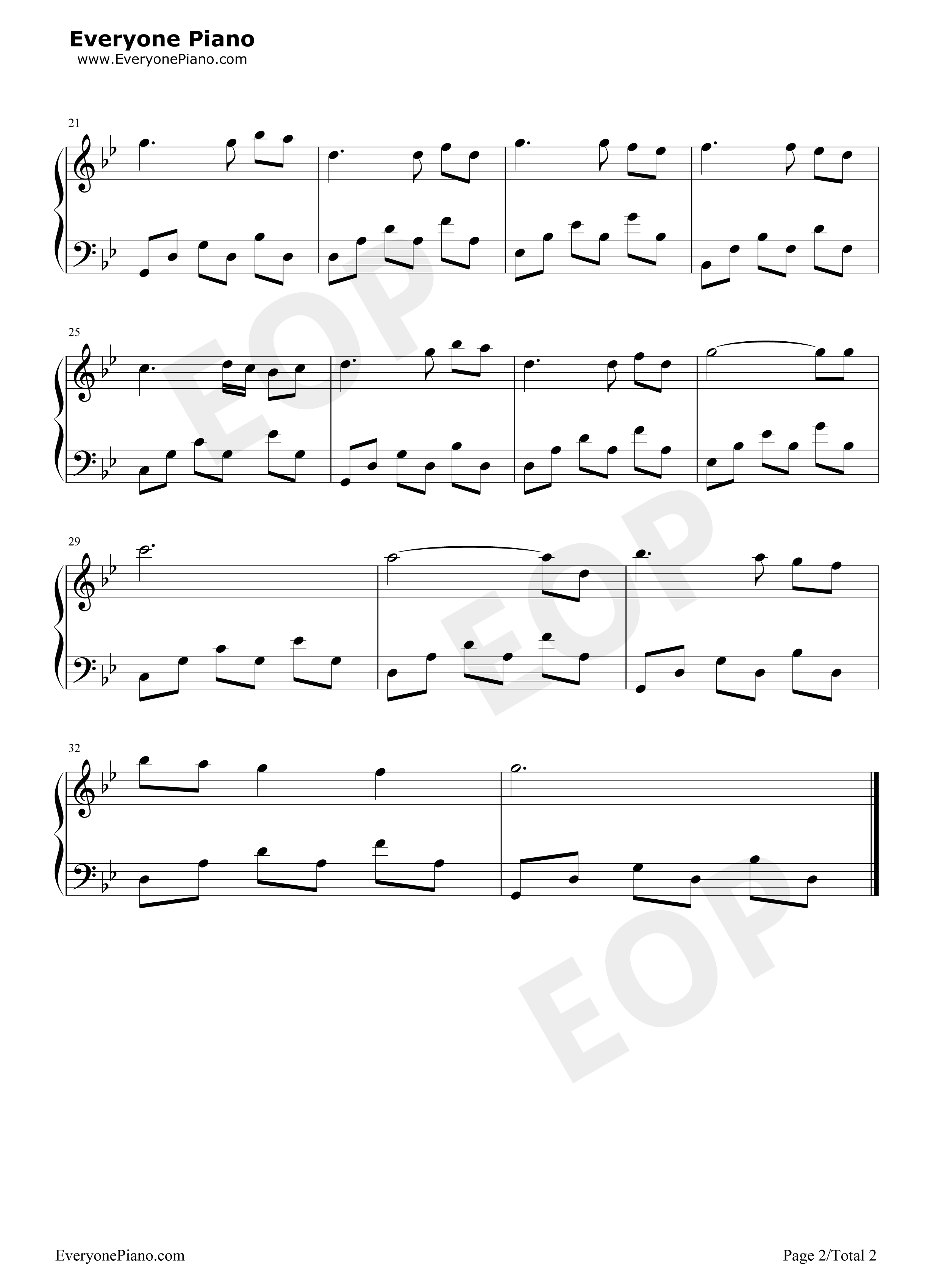 我们的时光钢琴谱_Nino_Rota