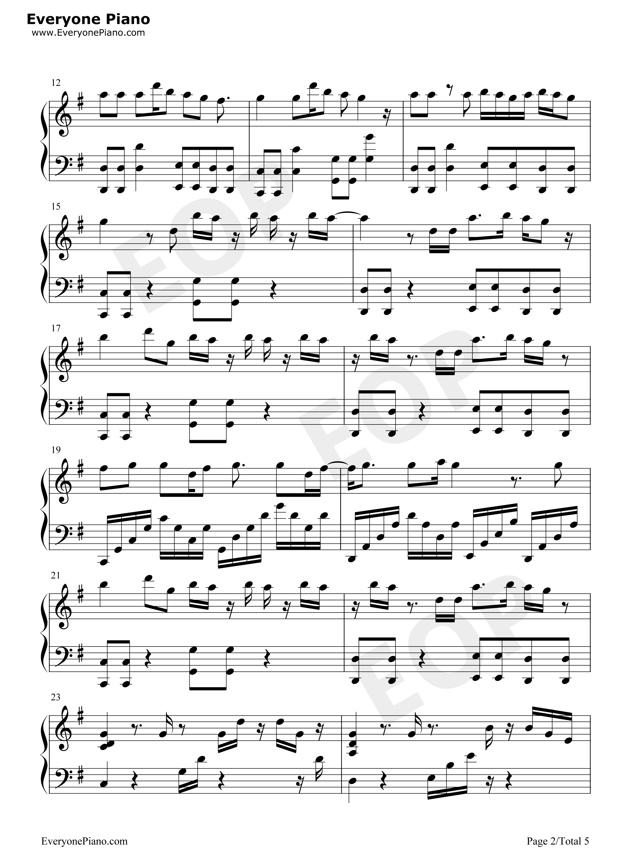 We_Are_Never_Ever_Getting_Back_Together钢琴谱_Taylor_Swift__泰勒·斯威夫特