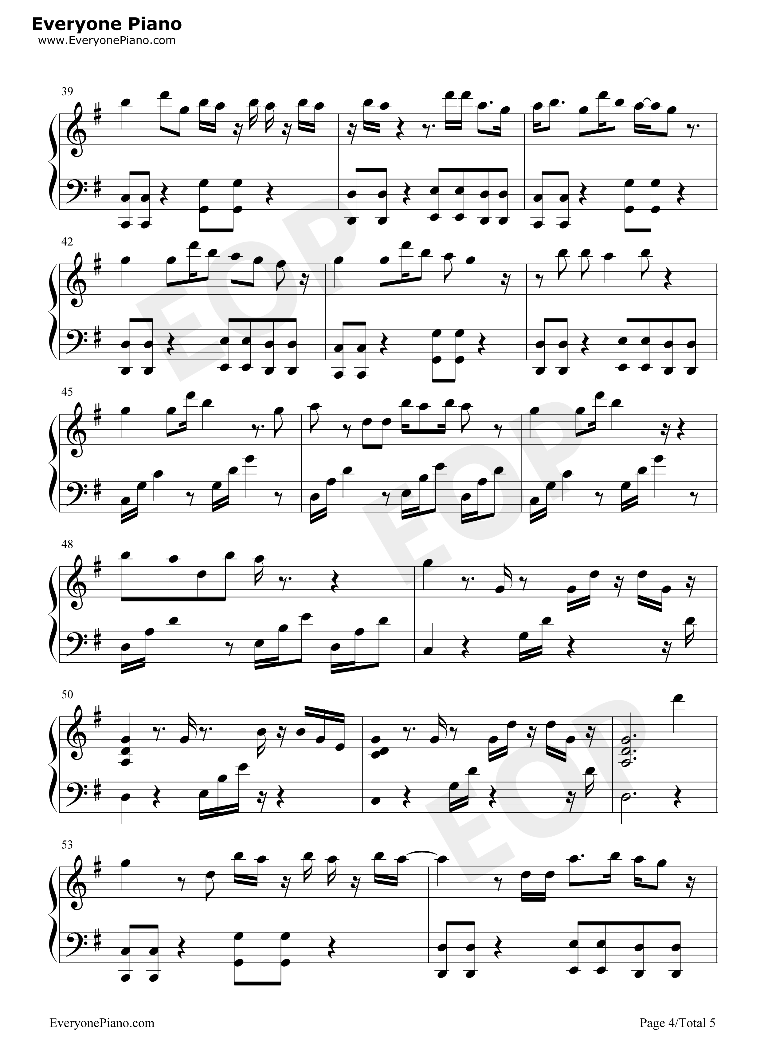 We_Are_Never_Ever_Getting_Back_Together钢琴谱_Taylor_Swift__泰勒·斯威夫特