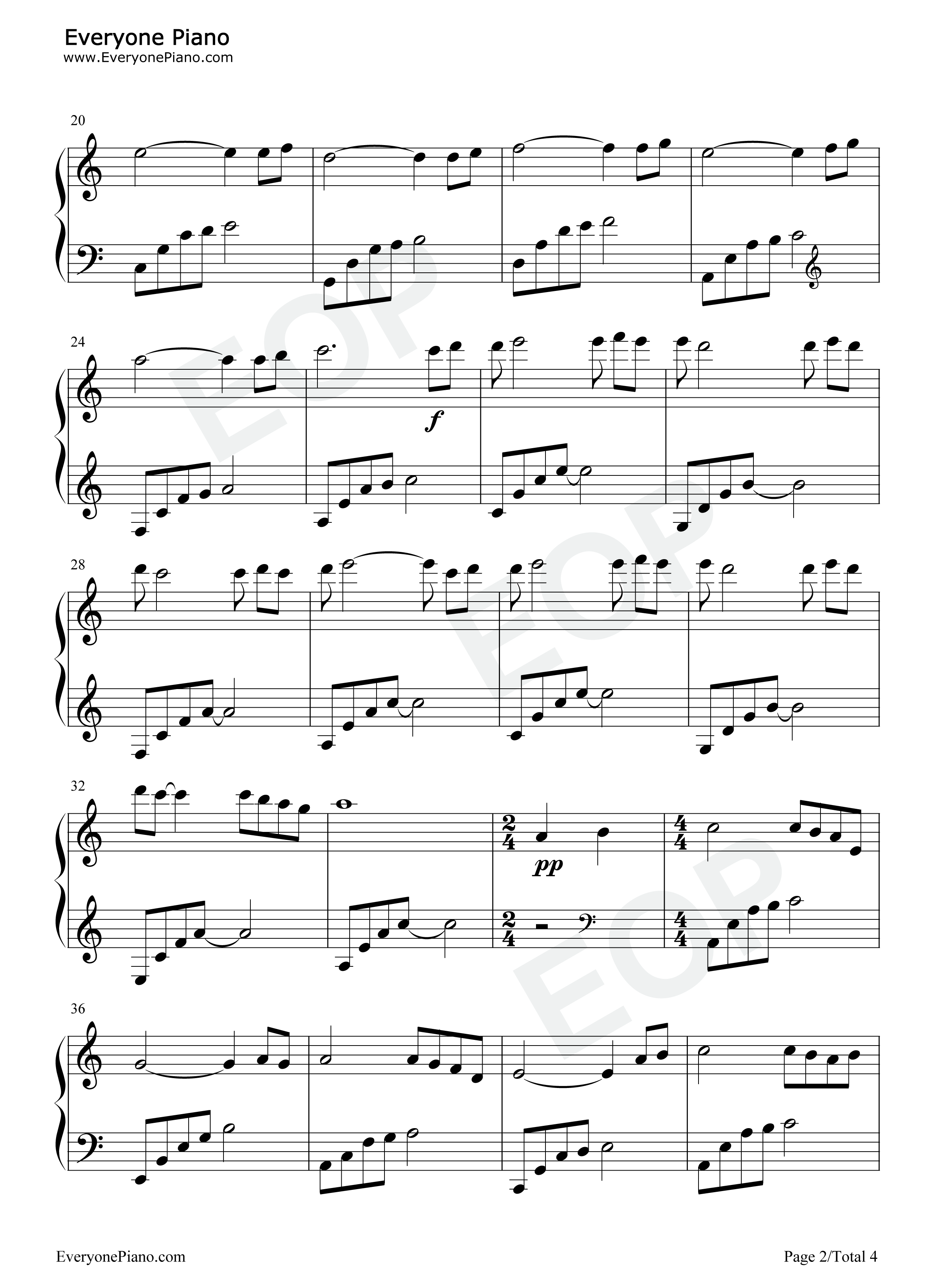 银色钢琴谱_麻枝准