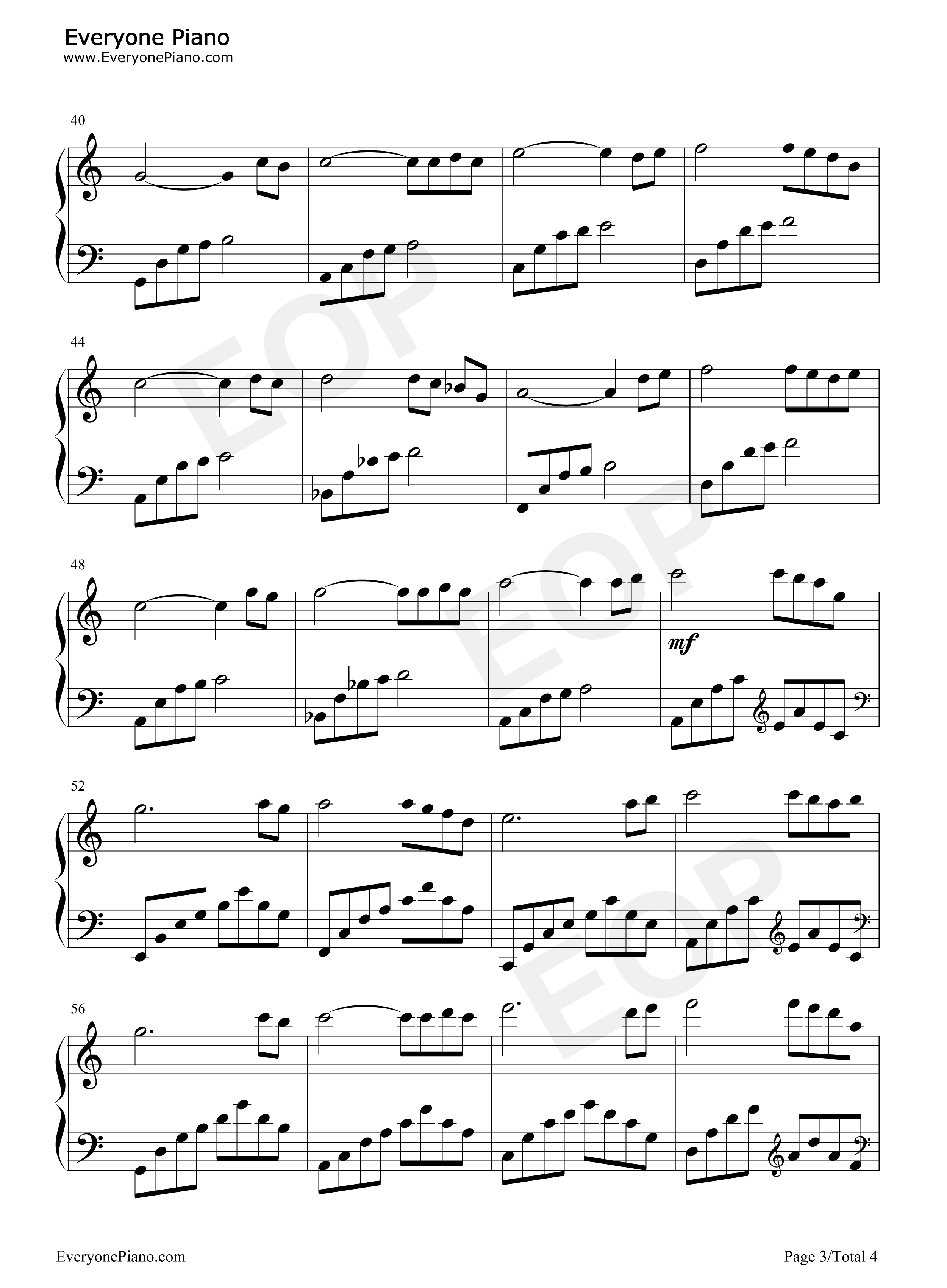 银色钢琴谱_麻枝准