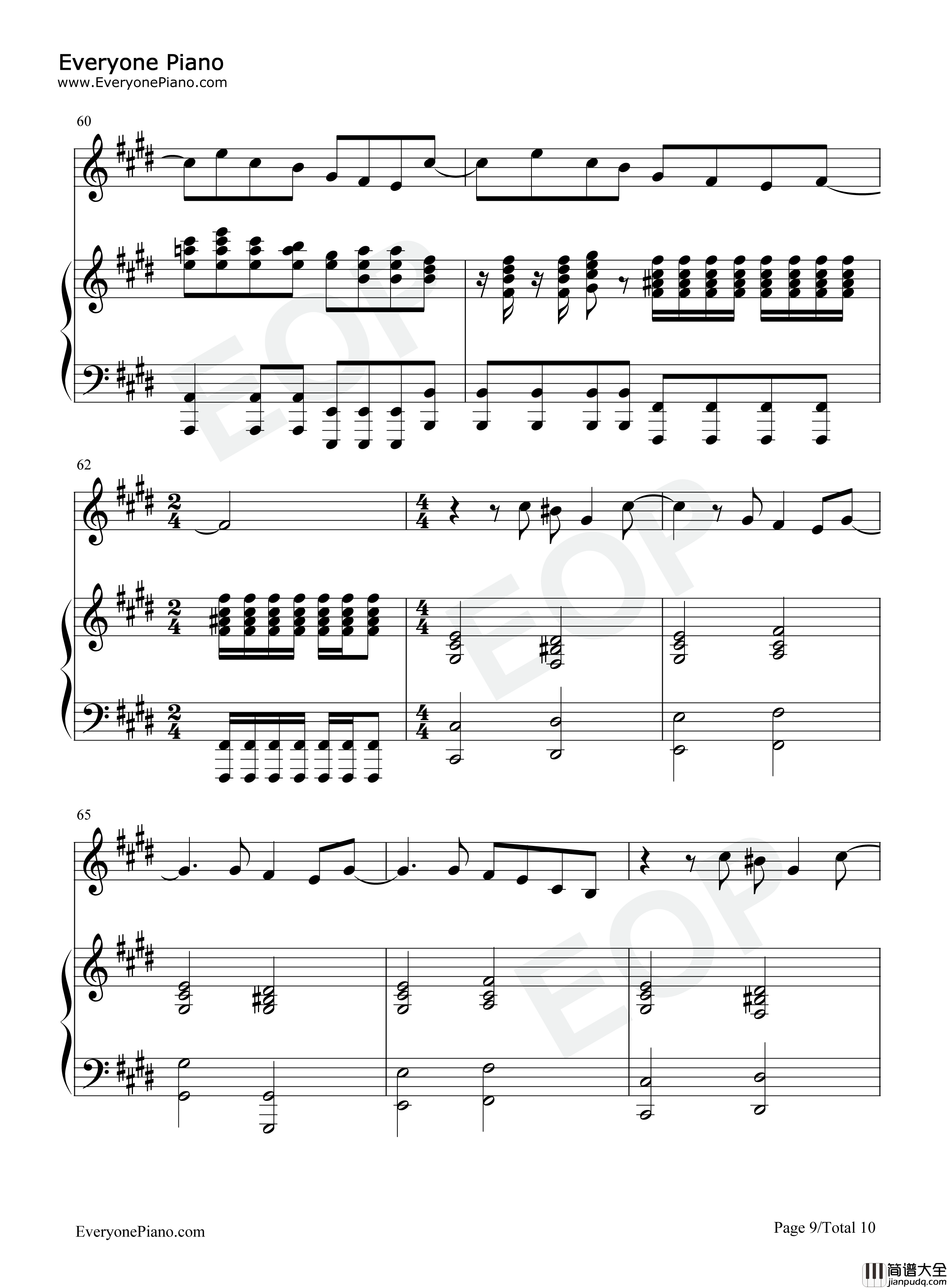 Can't_Pretend钢琴谱_Tom_Odell