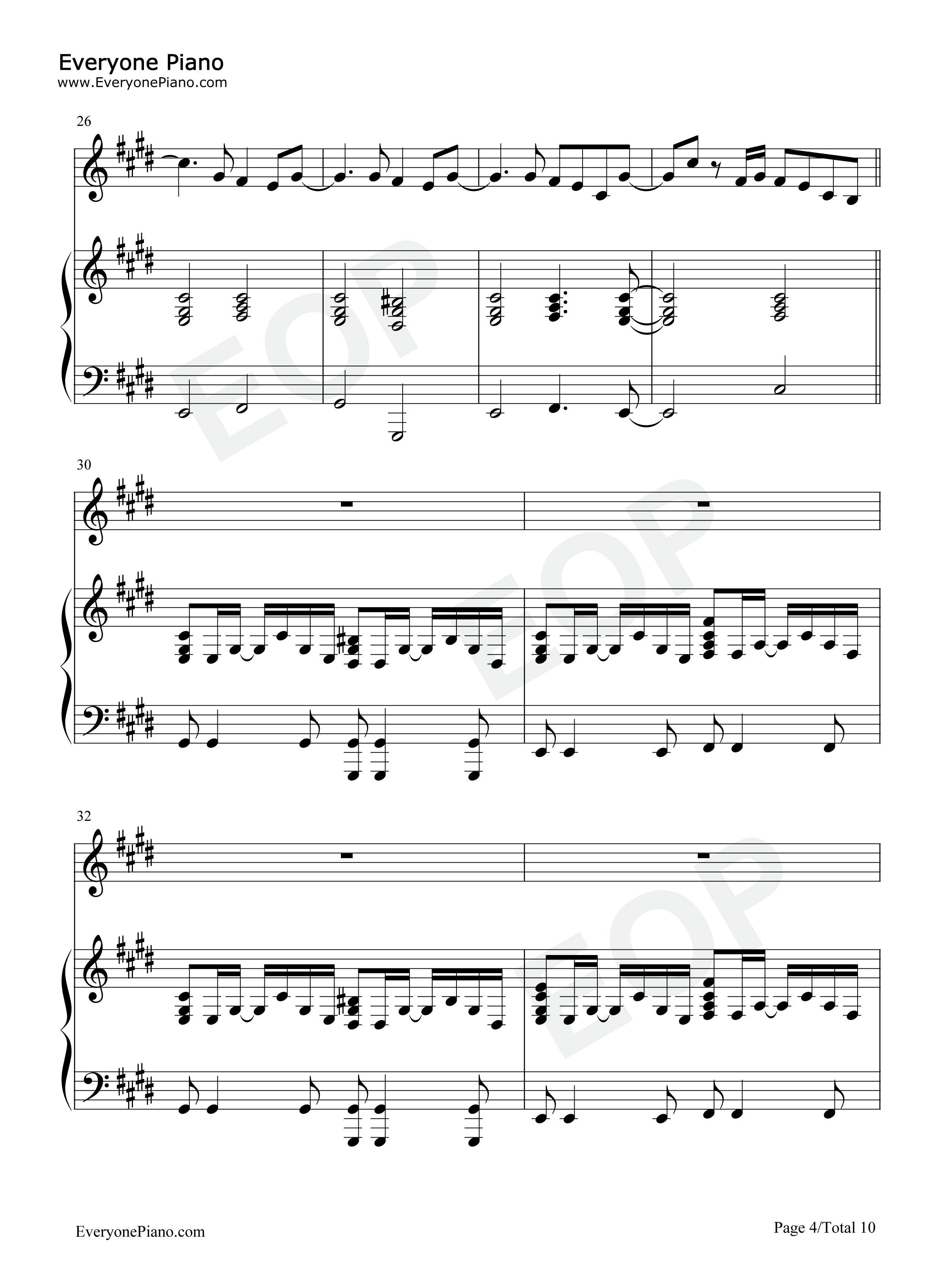 Can't_Pretend钢琴谱_Tom_Odell