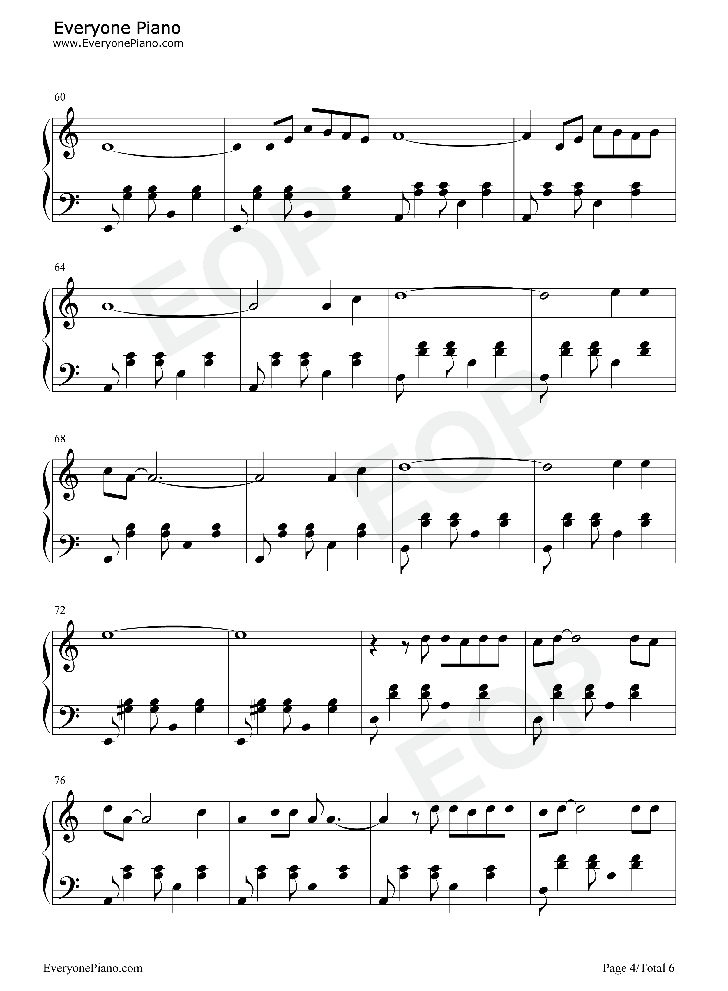 不要再来伤害我钢琴谱_张振宇