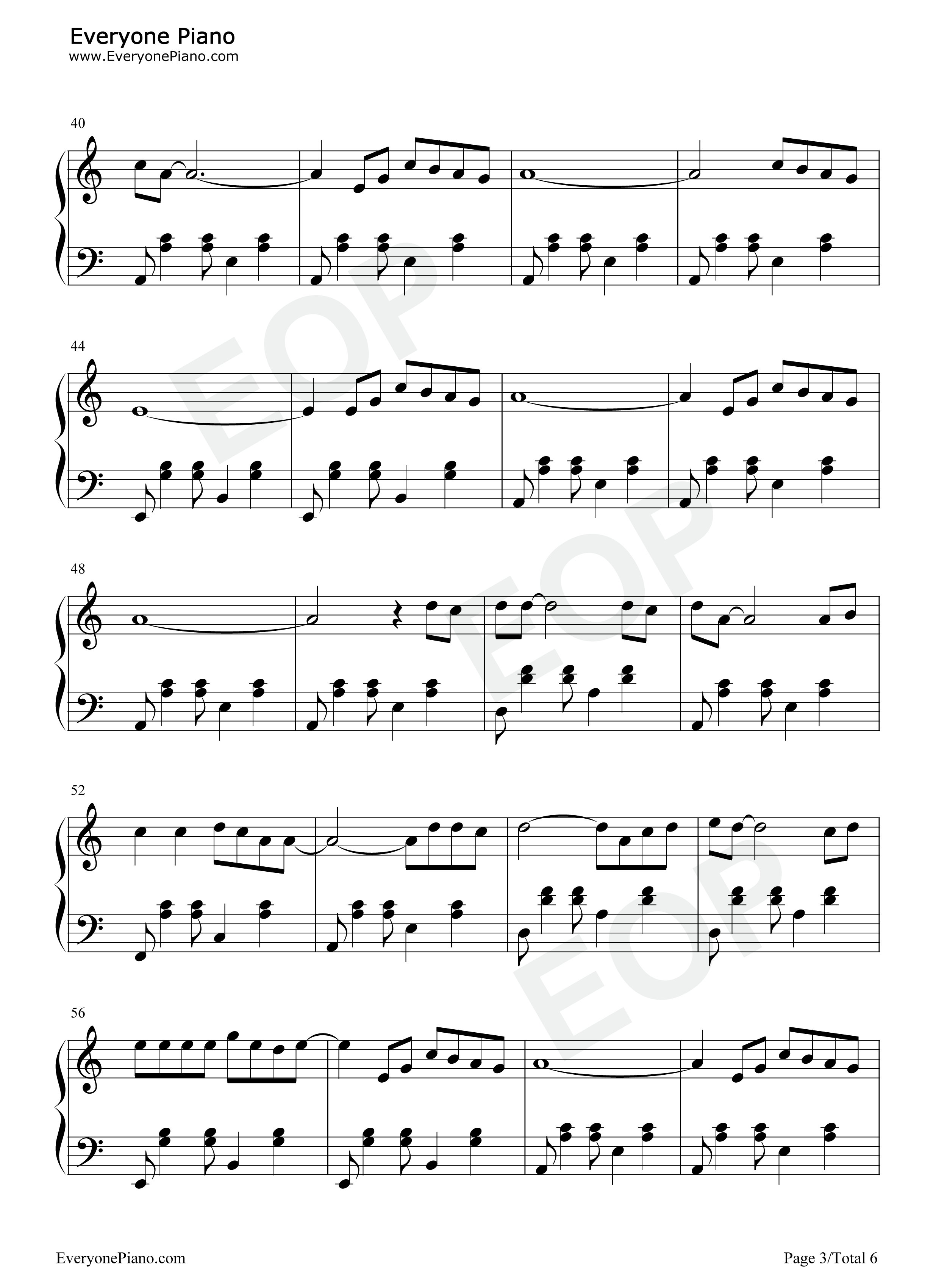 不要再来伤害我钢琴谱_张振宇