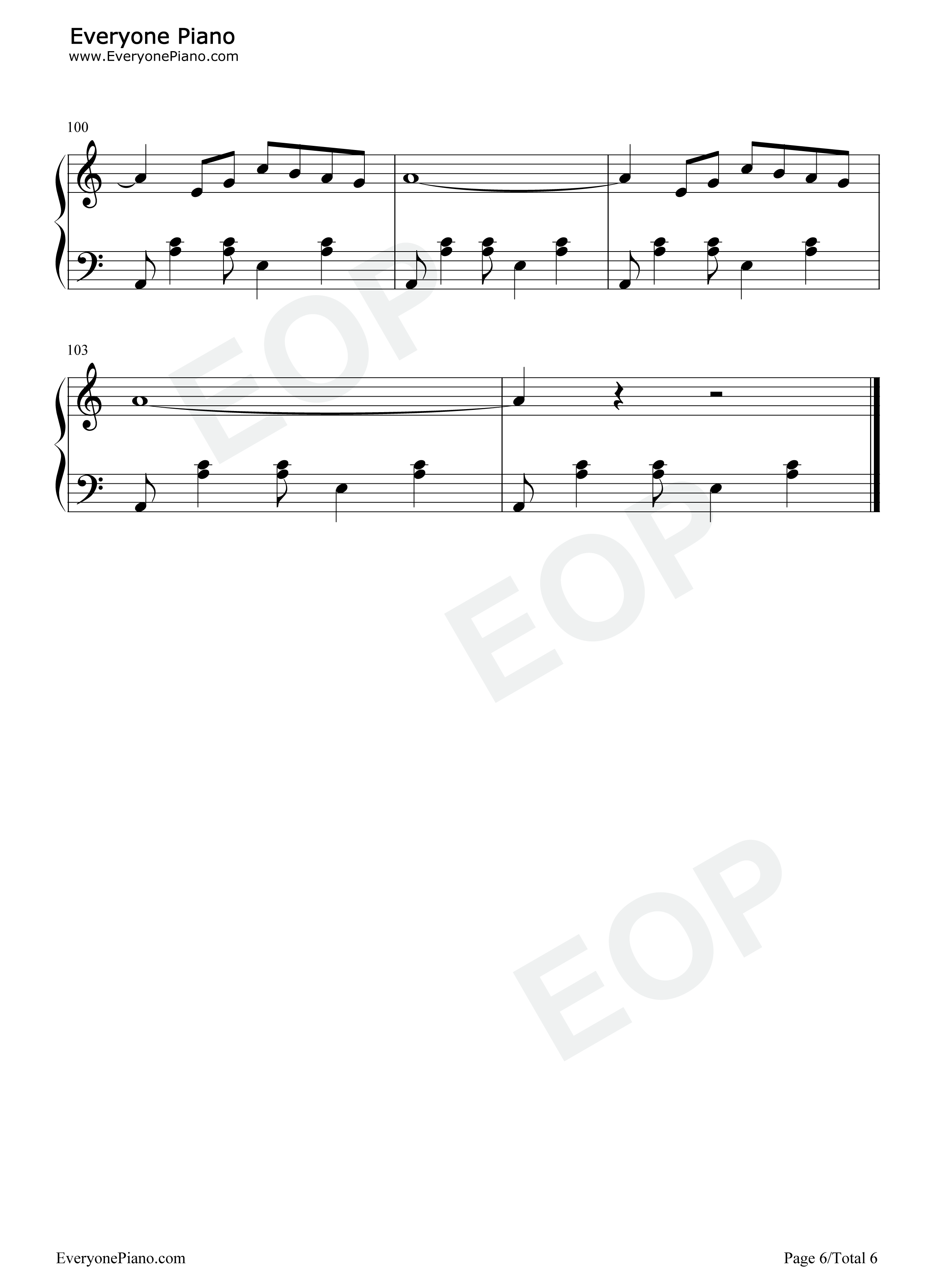 不要再来伤害我钢琴谱_张振宇