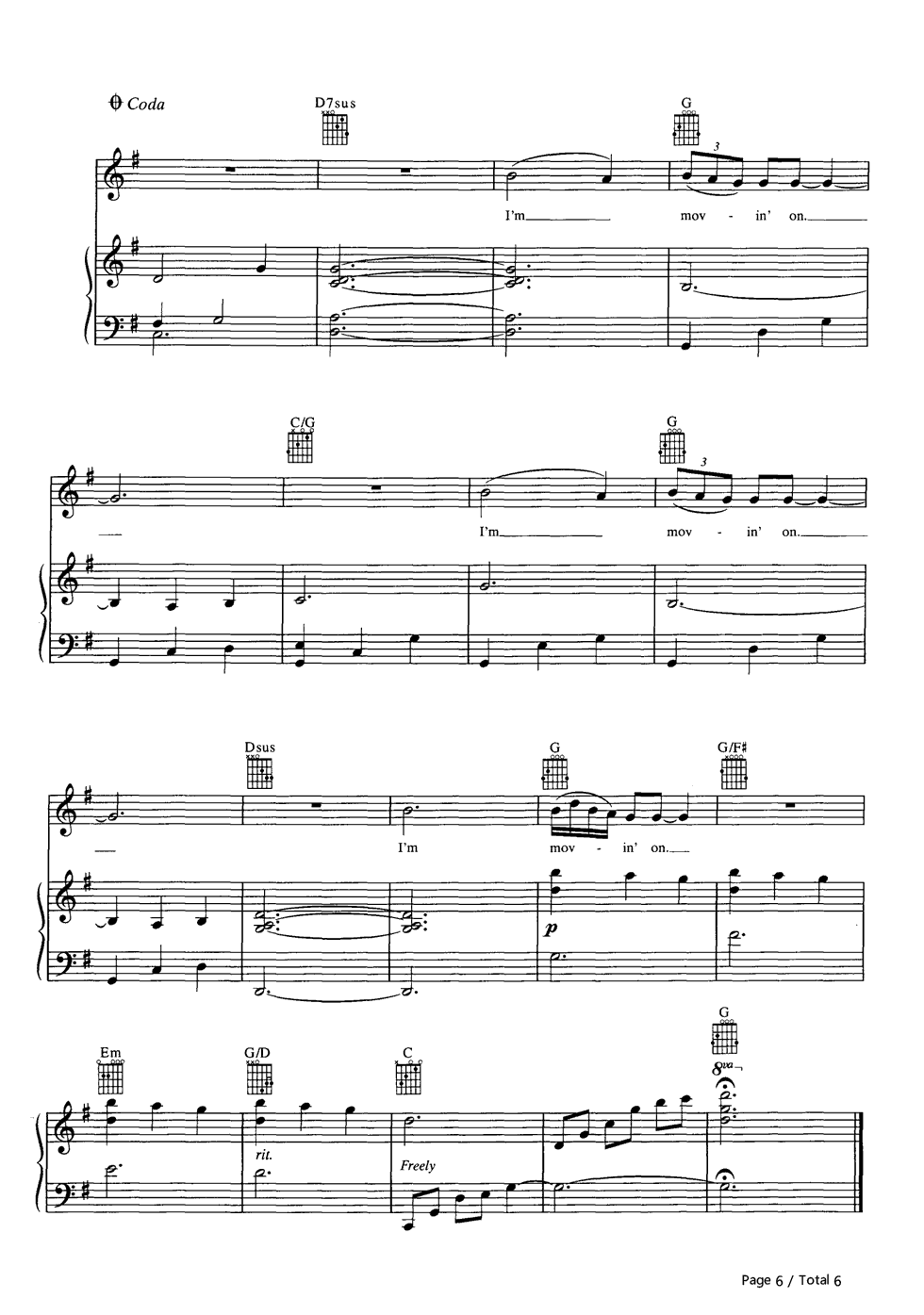 I'm_Movin'_On钢琴谱_Rascal_Flatts