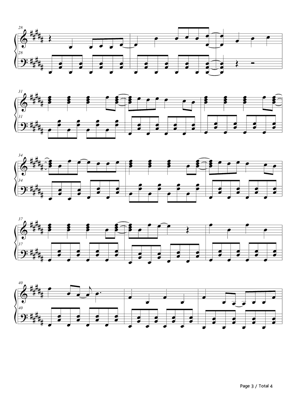 Believe_×_Believe钢琴谱_超特急(SDR)