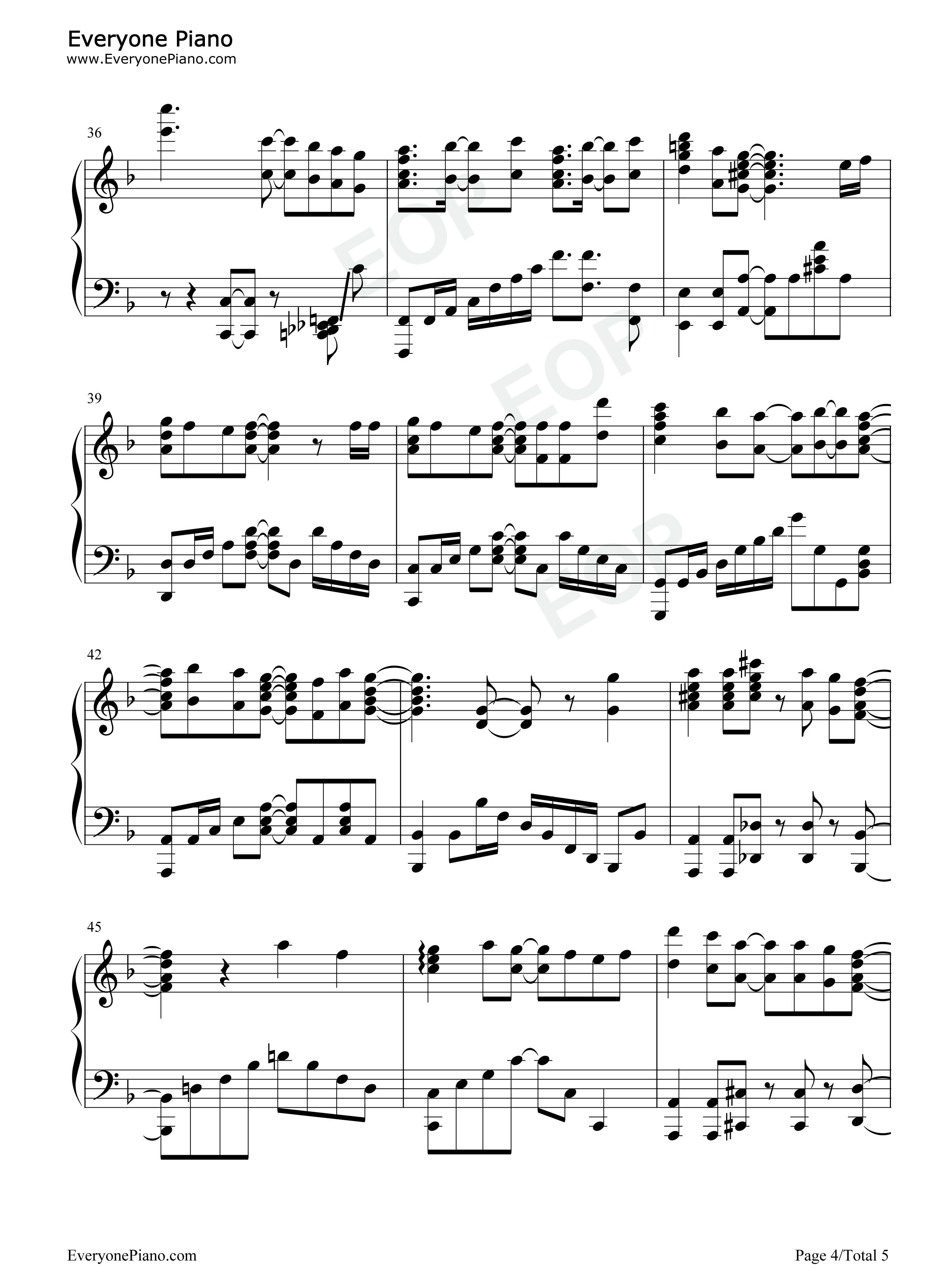 Can't_Take_My_Eyes_Off_You钢琴谱_Eyelis