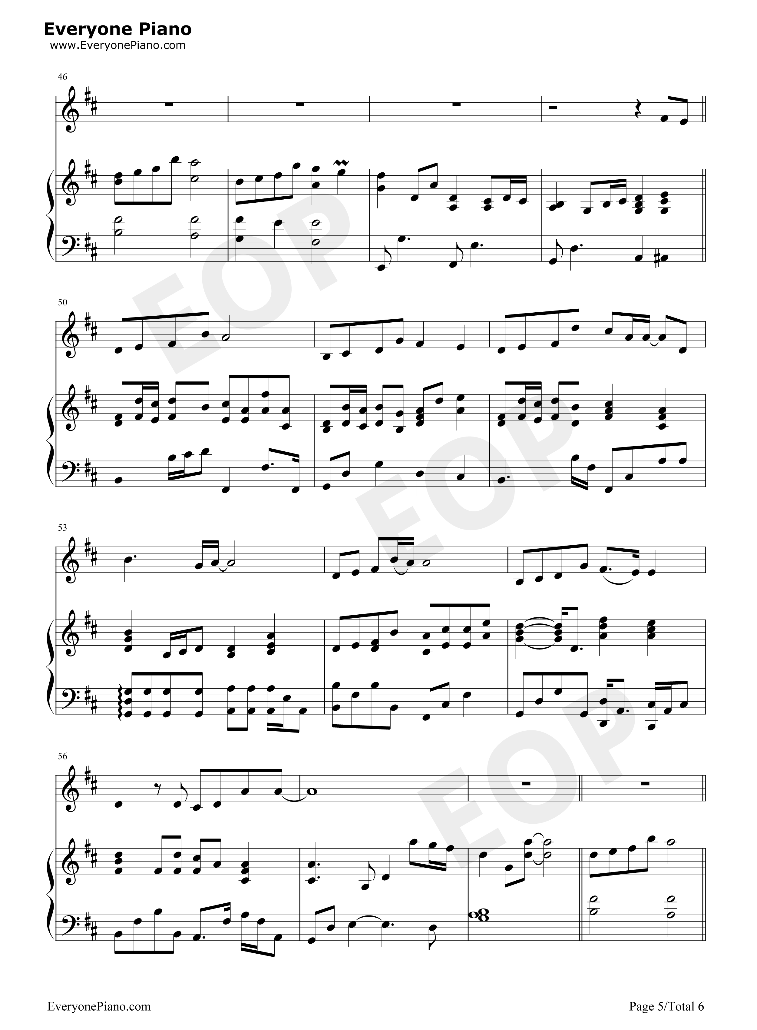 时光倒流伴奏钢琴谱_LYn