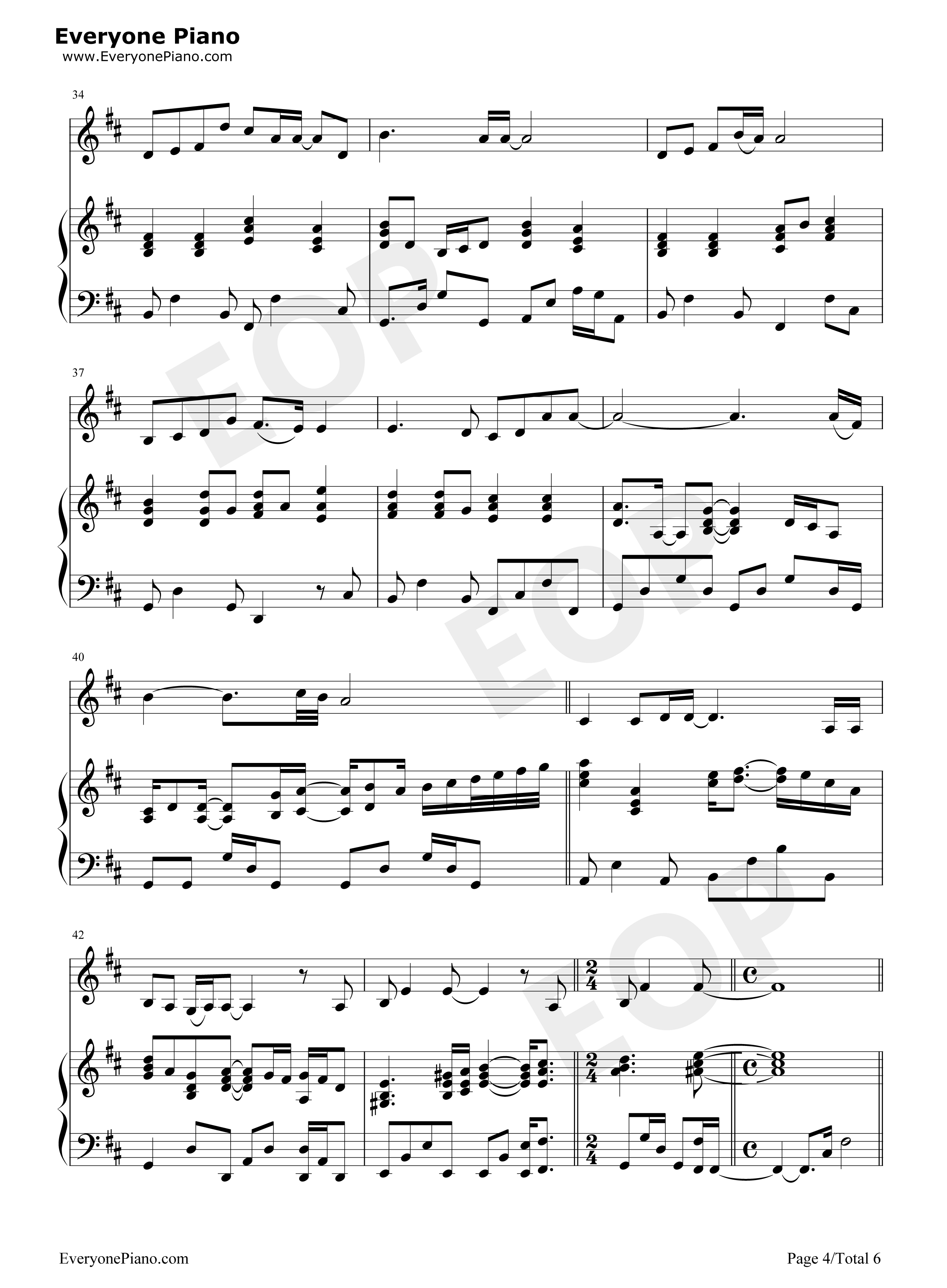 时光倒流伴奏钢琴谱_LYn