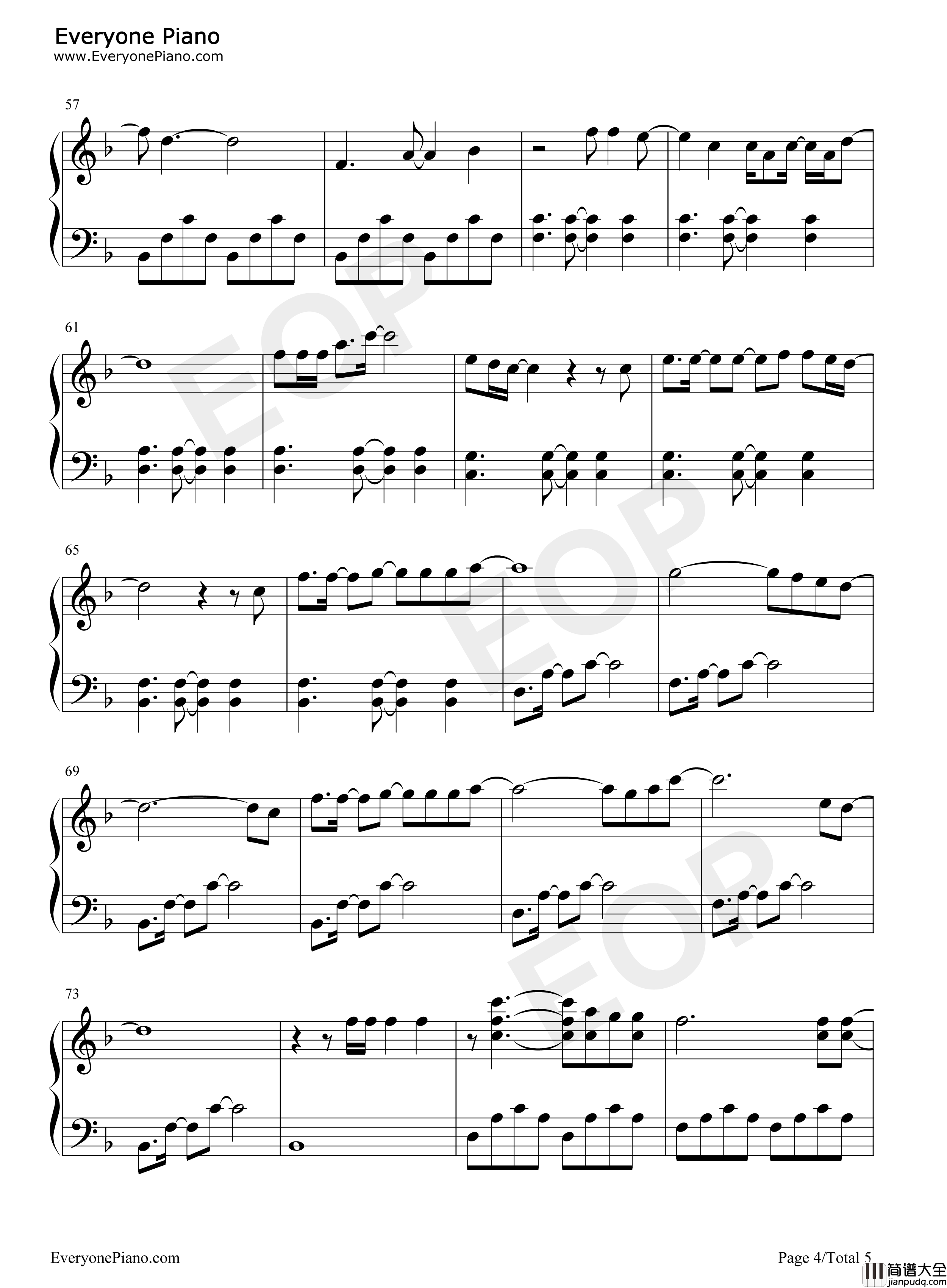 Beating_Heart钢琴谱_Ellie_Goulding