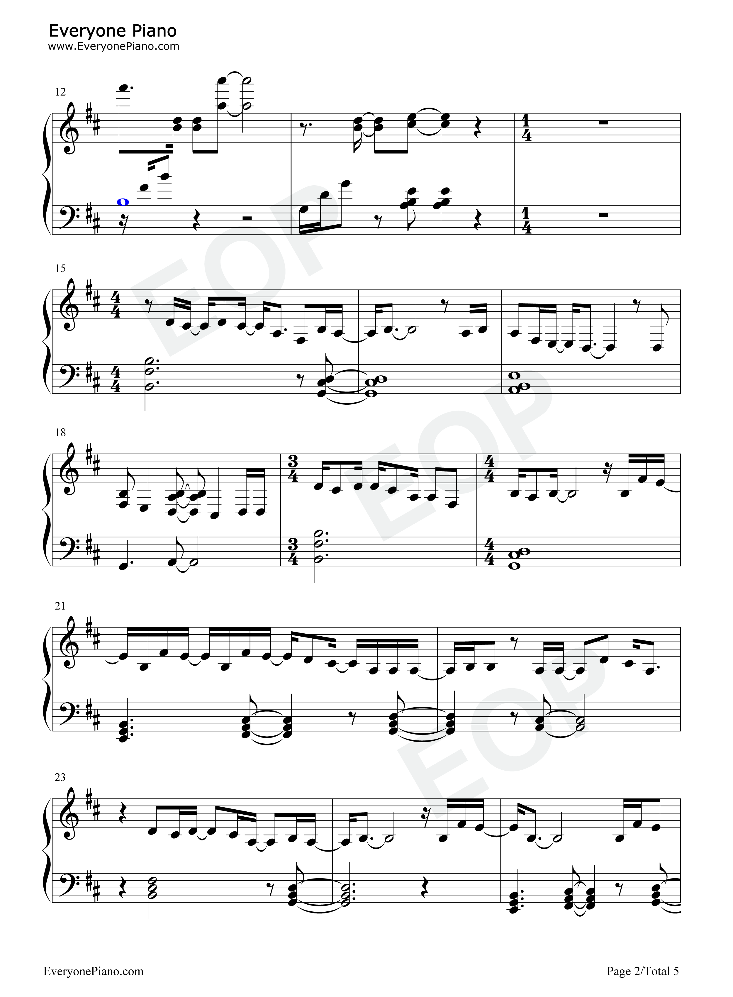 Soundless_voice钢琴谱_ひとしずくP