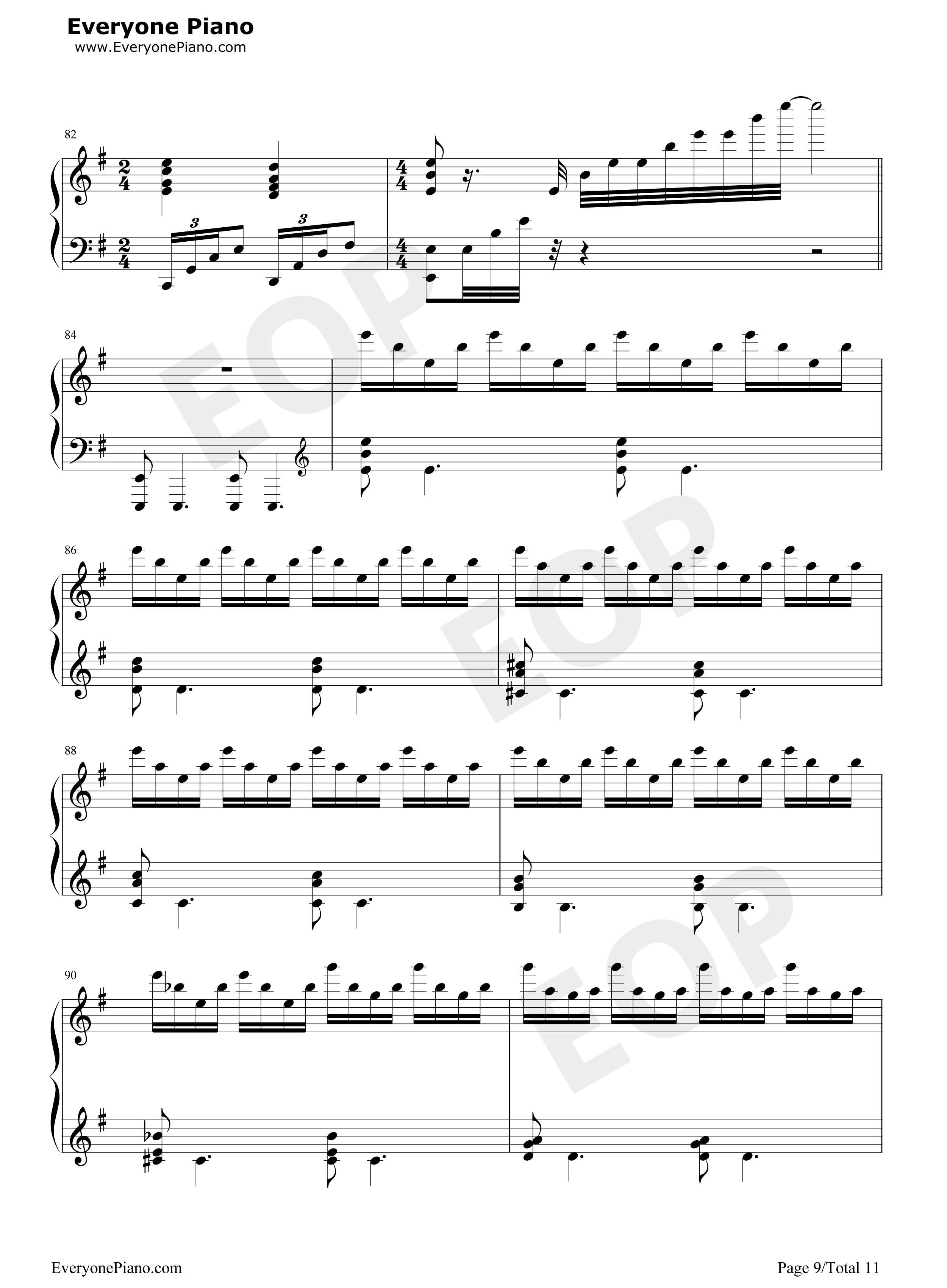 吹雪钢琴谱_西泽幸奏