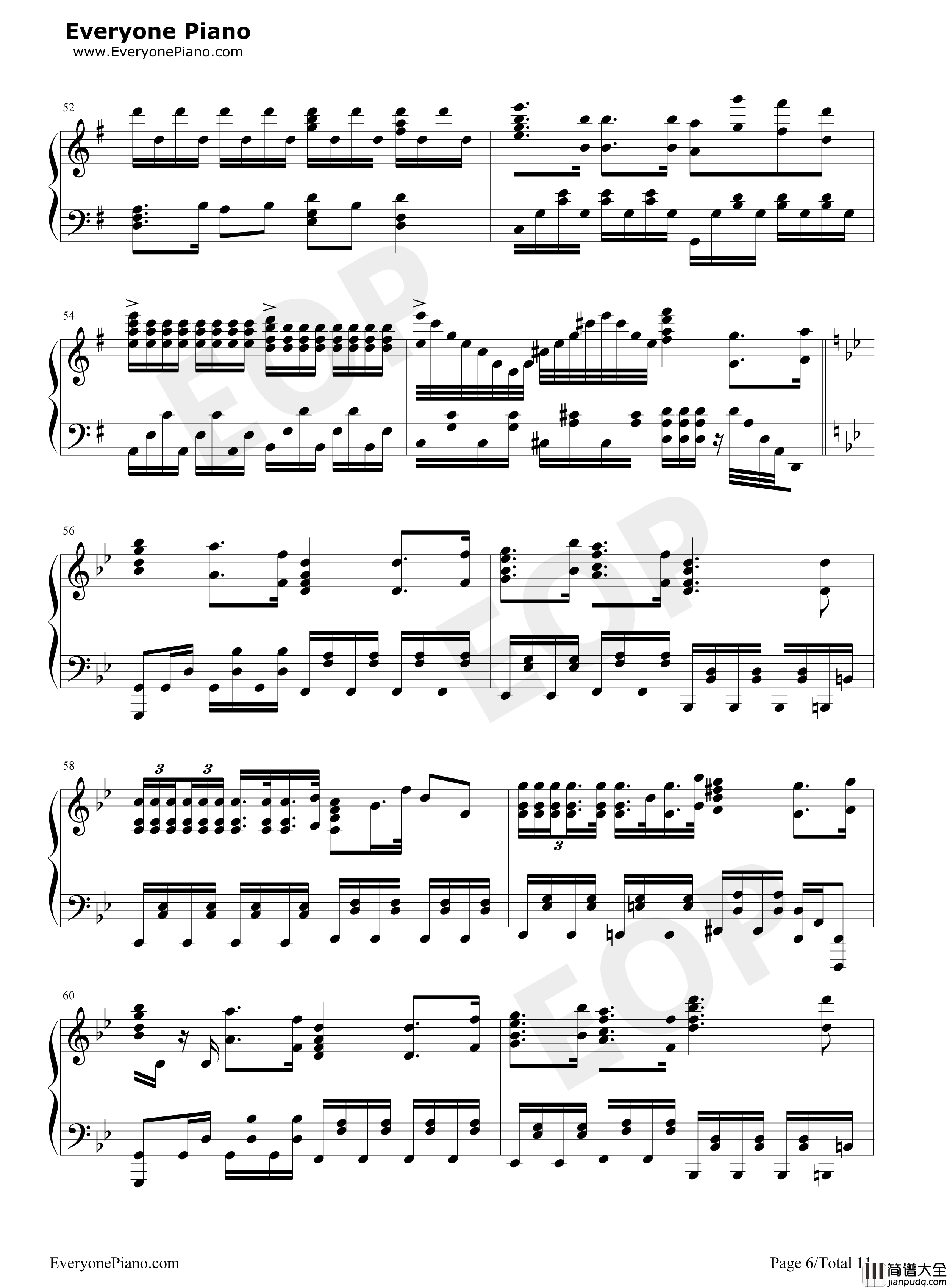 吹雪钢琴谱_西泽幸奏