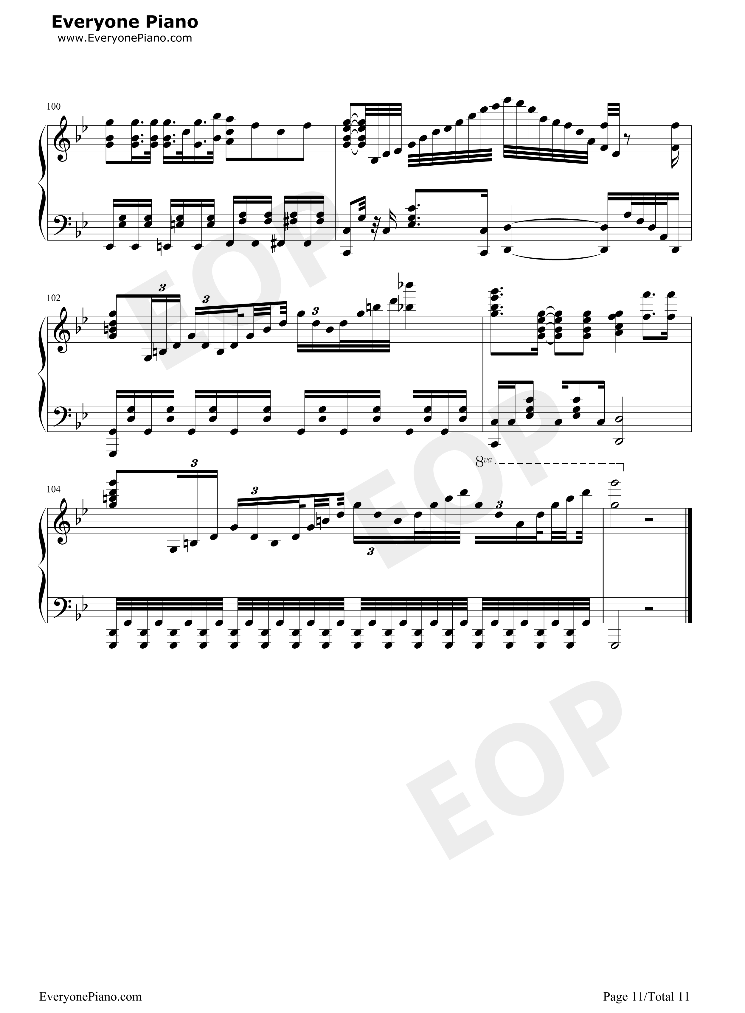 吹雪钢琴谱_西泽幸奏