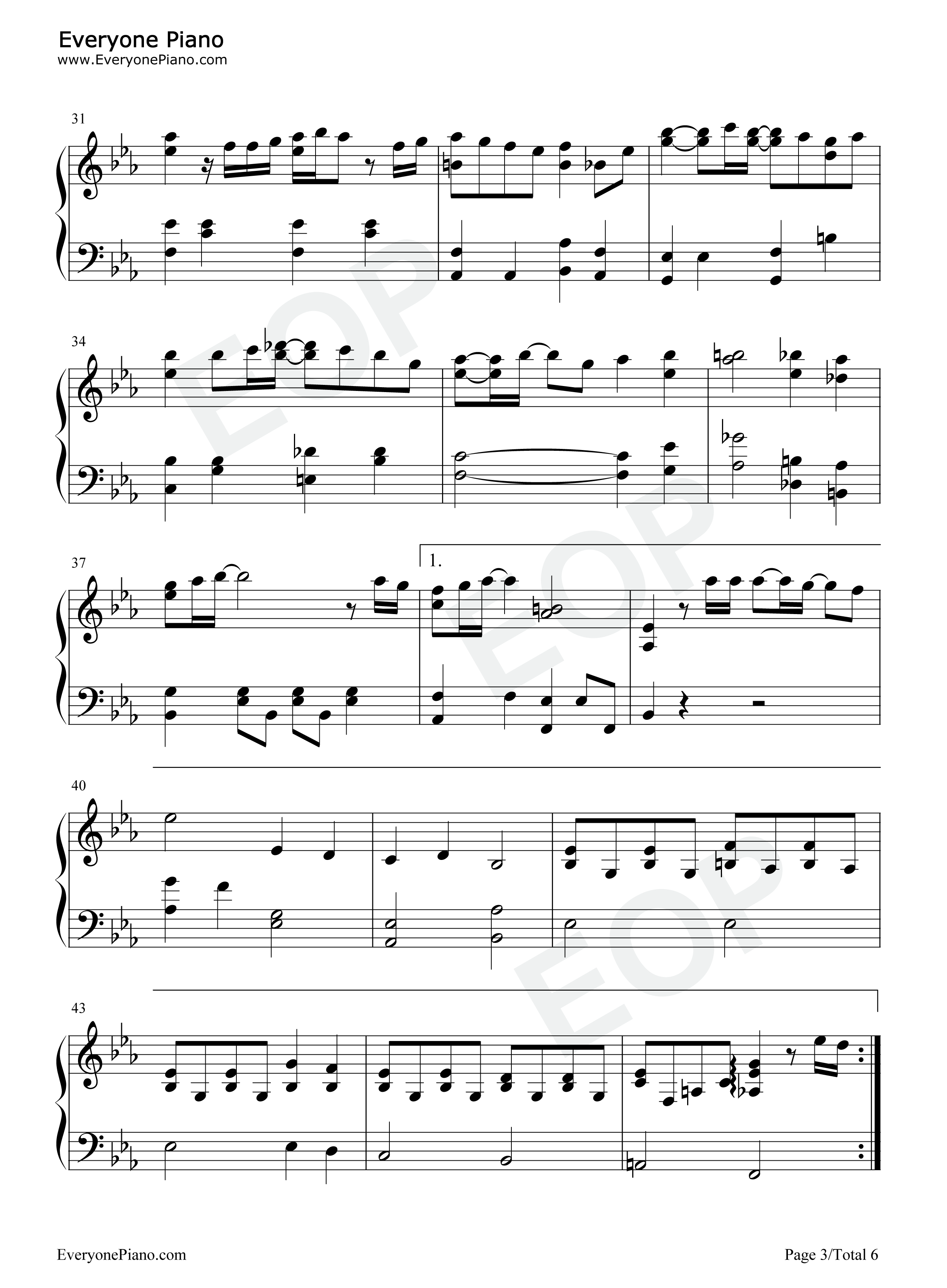 青春赋钢琴谱_桃色幸运草Z