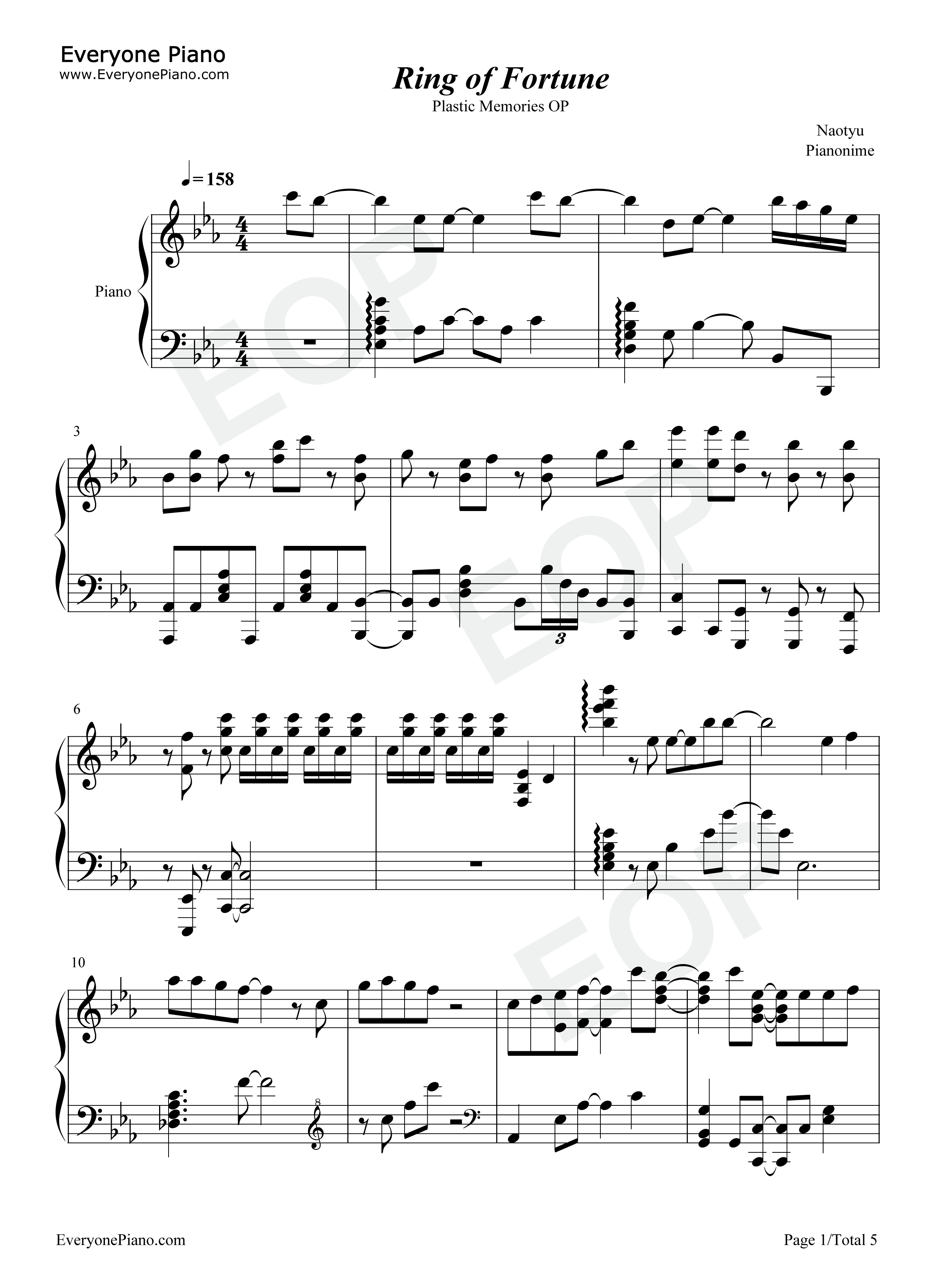 Ring_of_Fortune钢琴谱_佐佐木惠梨