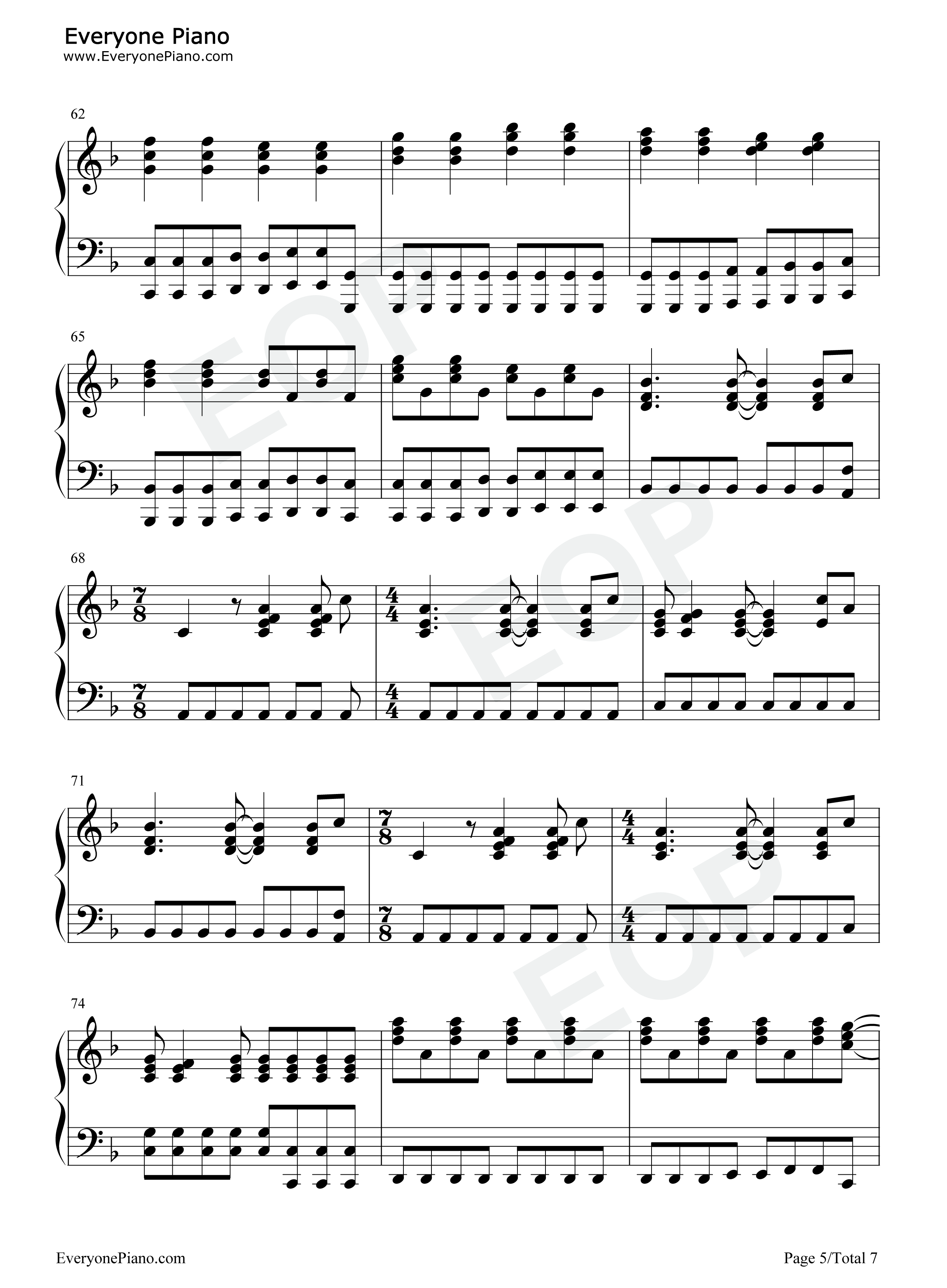 Adele_钢琴谱_Adele