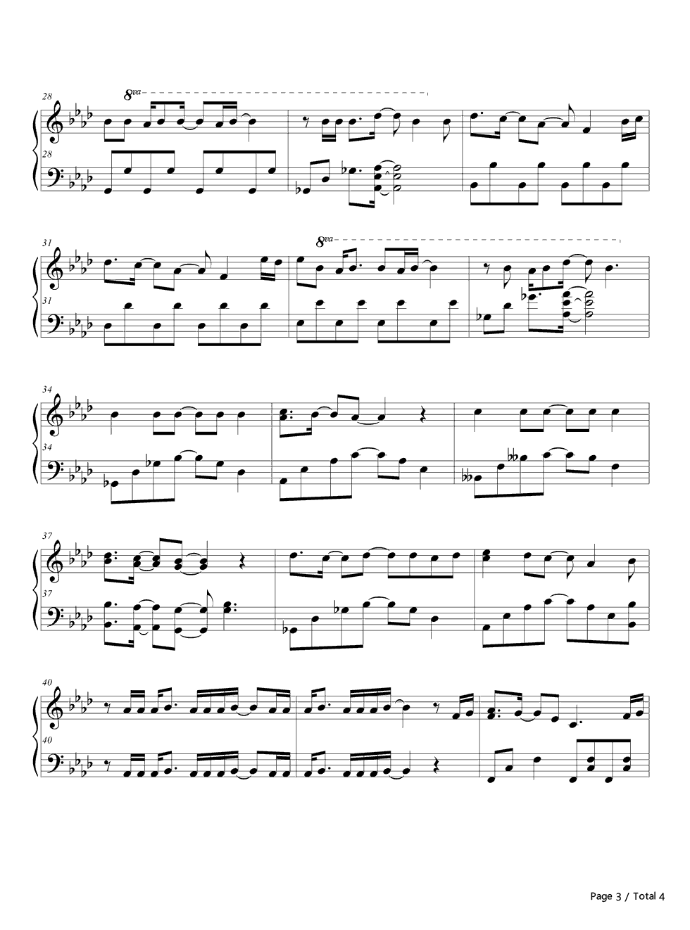 Future_Fighter钢琴谱_榊游矢(CV:小野贤章)×赤马零儿(CV:细谷佳正)