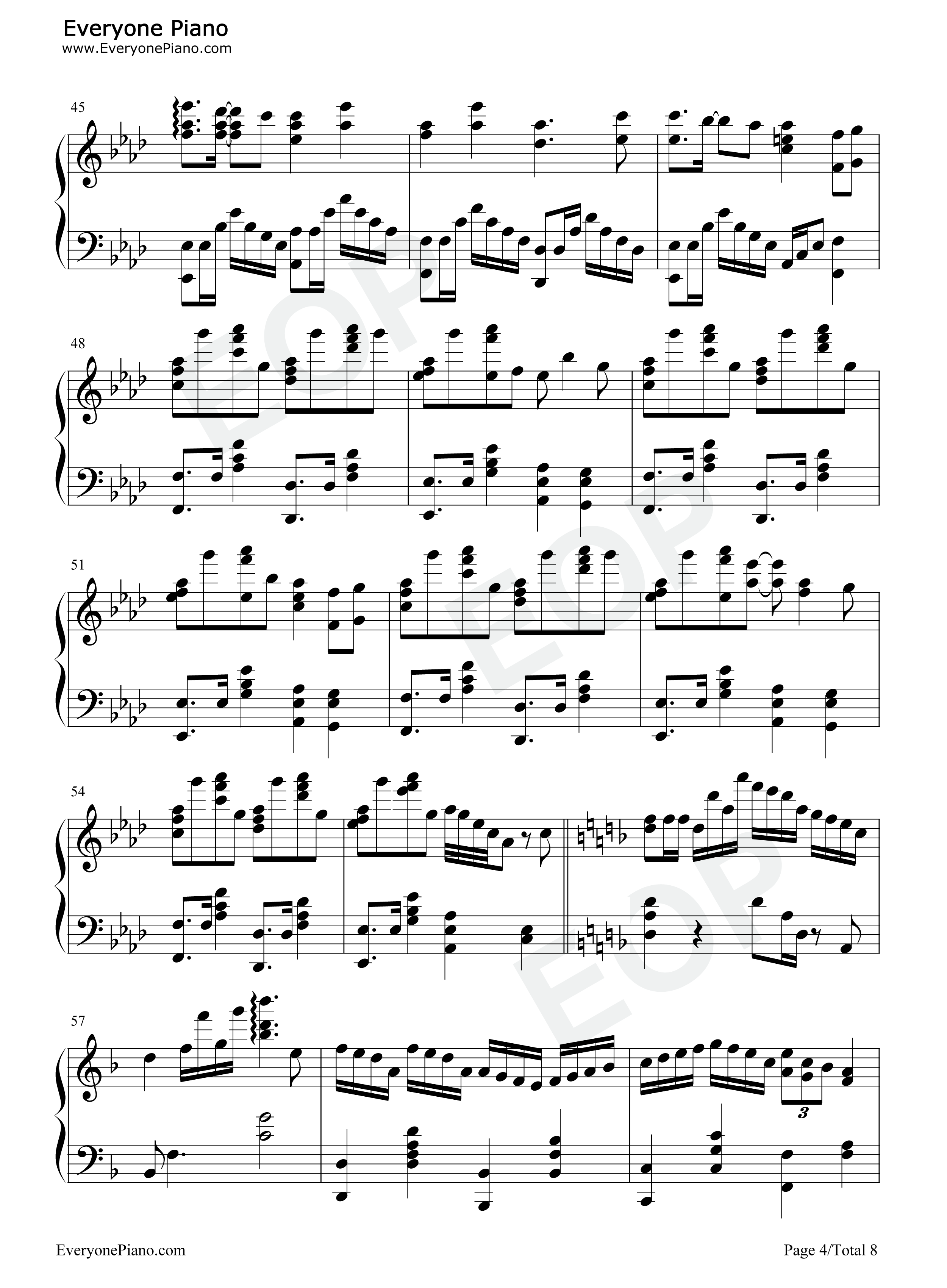 Love_is_a_Beautiful_Pain钢琴谱_CLIFF_EDGE_ft.中村舞子