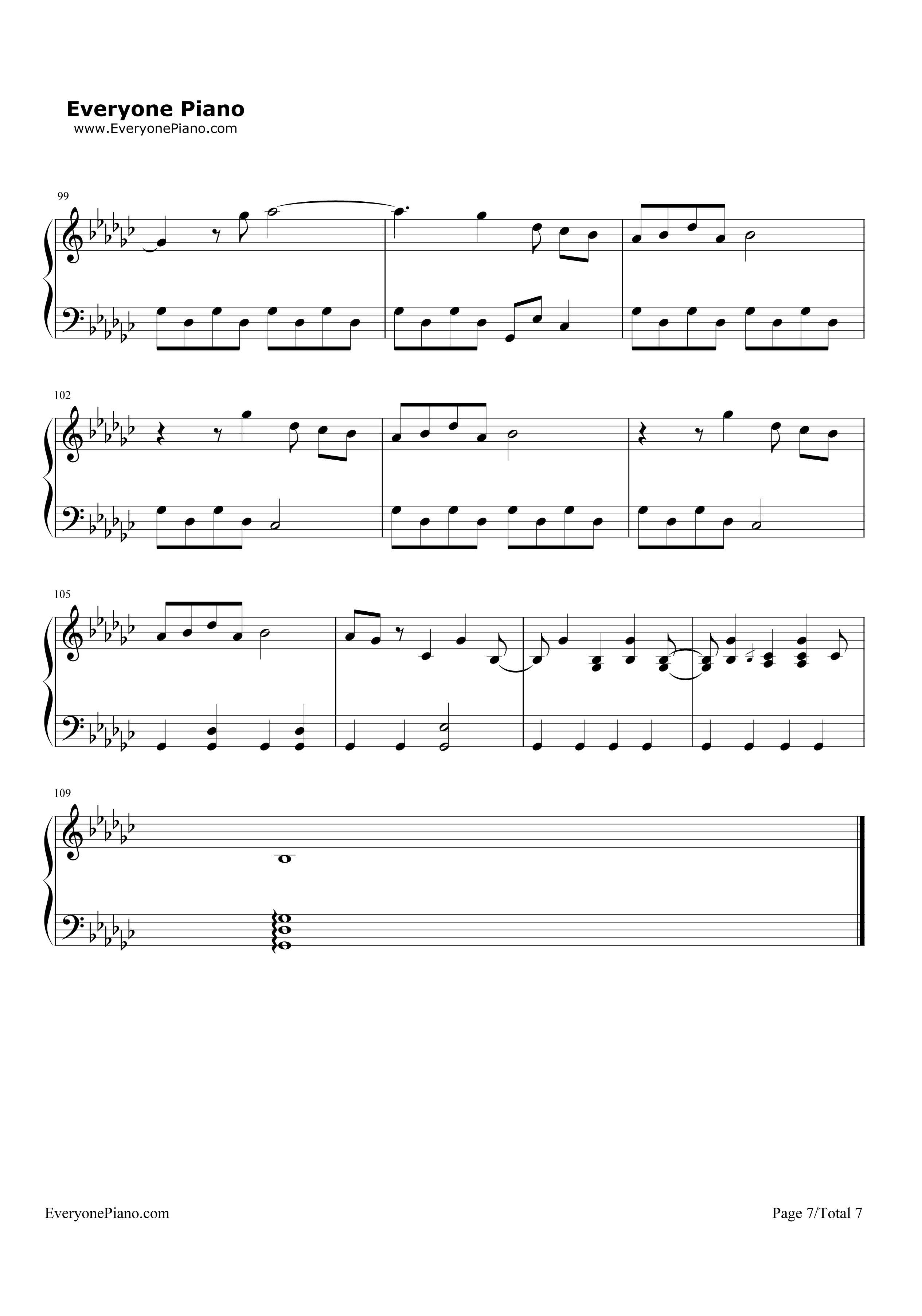 Fool's_Gold钢琴谱_One_Direction