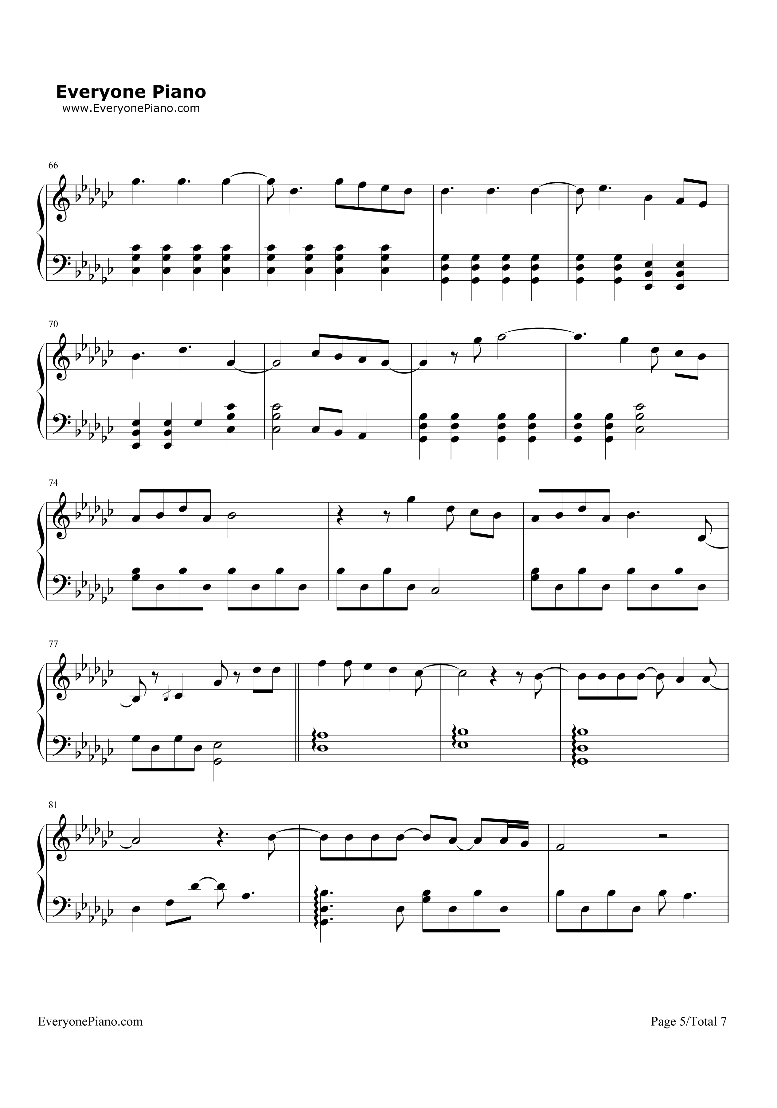 Fool's_Gold钢琴谱_One_Direction