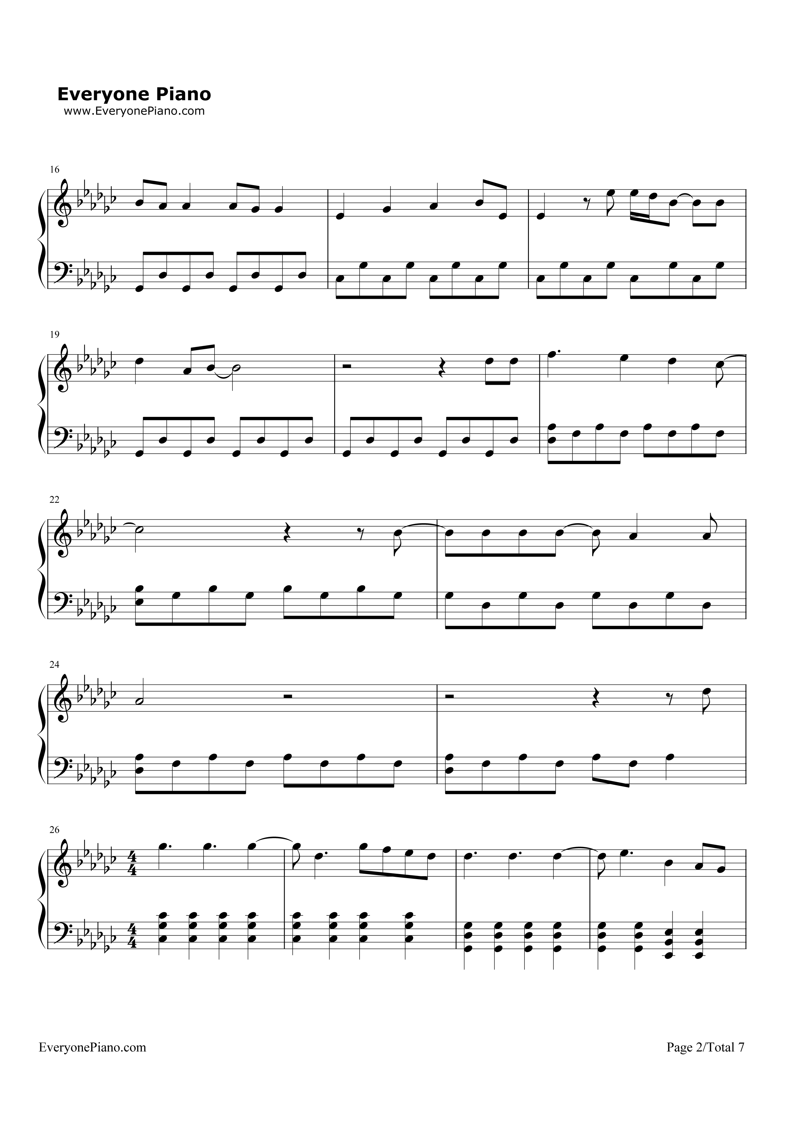 Fool's_Gold钢琴谱_One_Direction