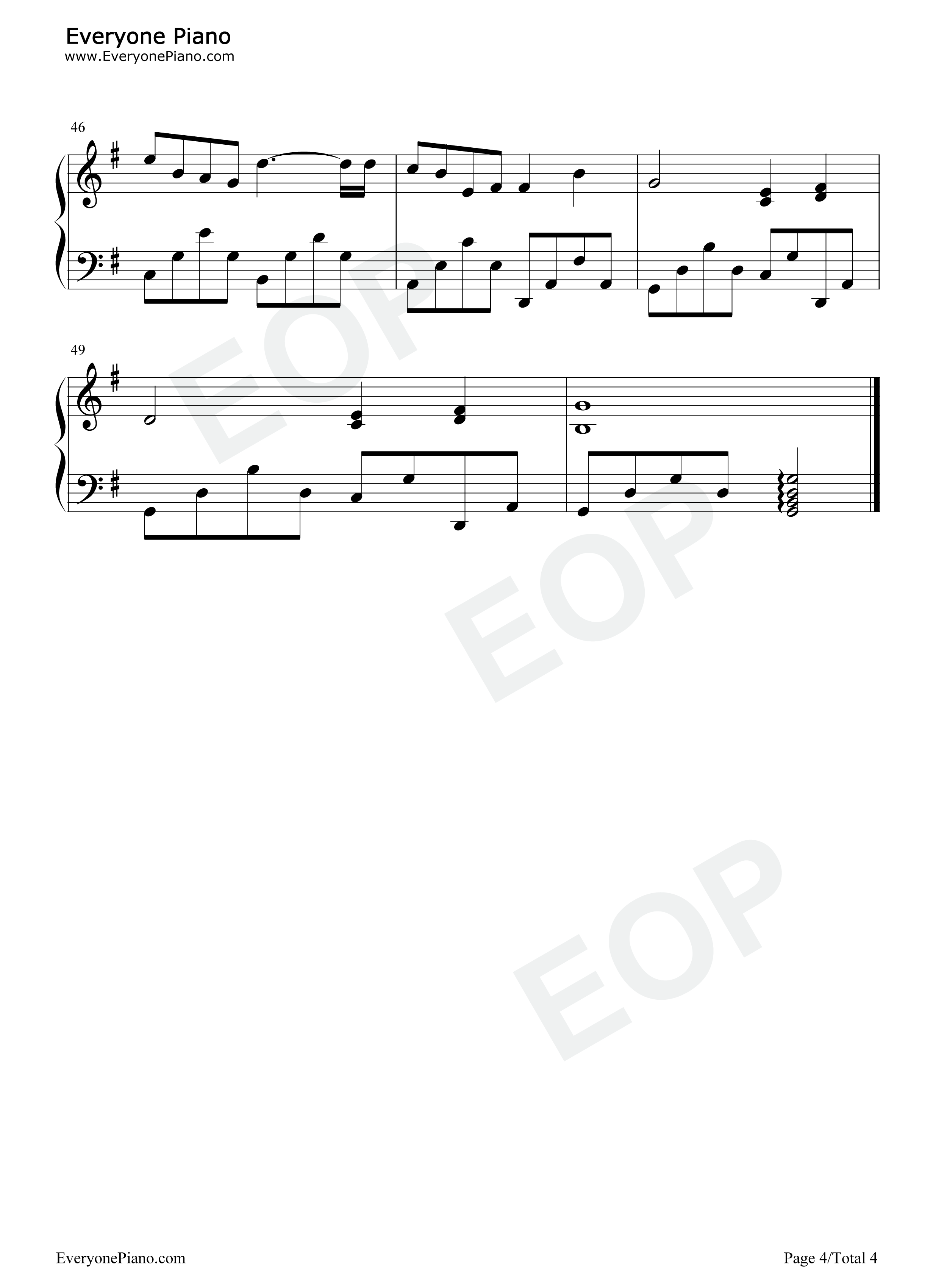 I_Believe钢琴谱_孙楠