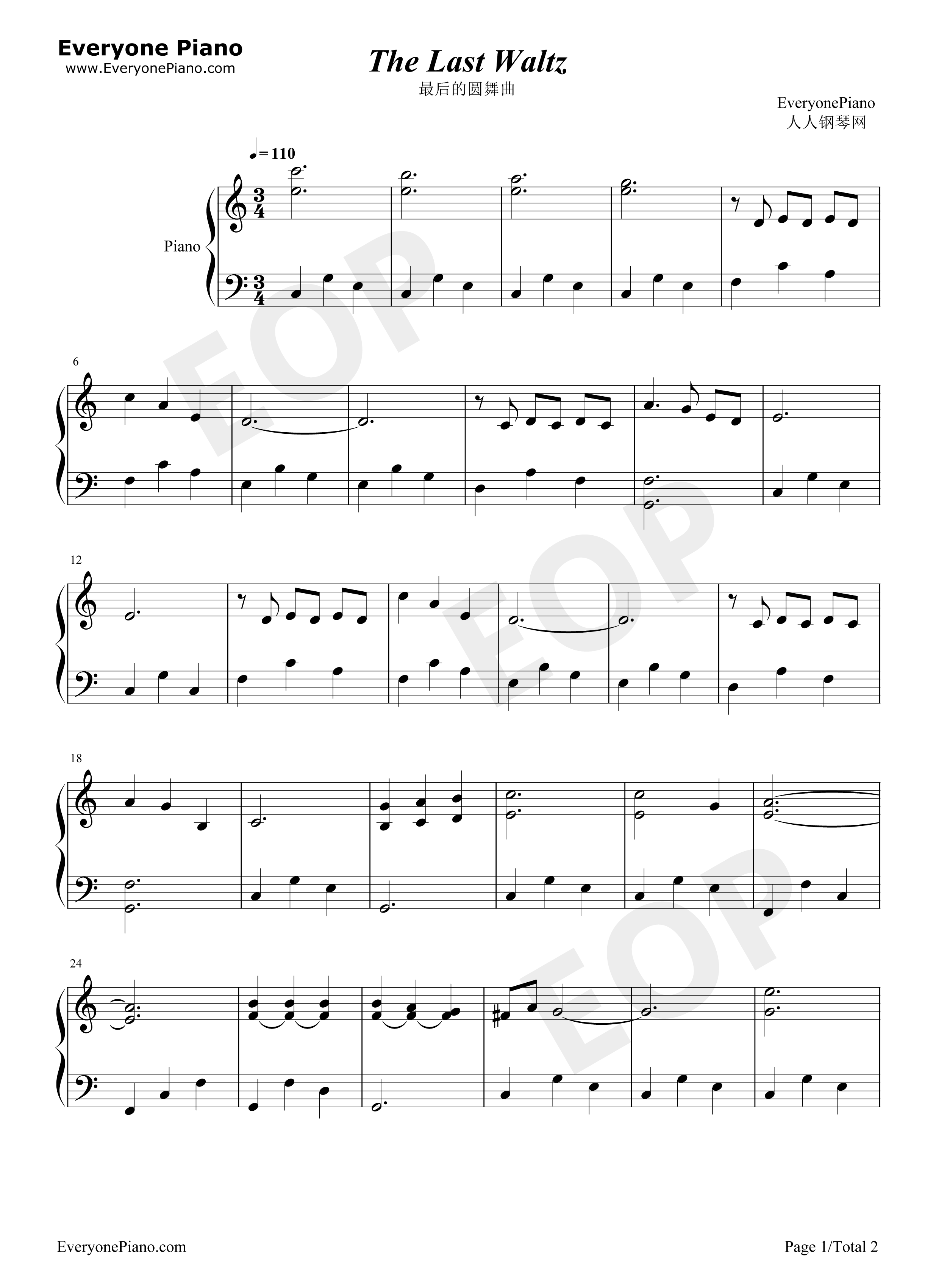 The_Last_Waltz钢琴谱_Engelbert_Humperdinck