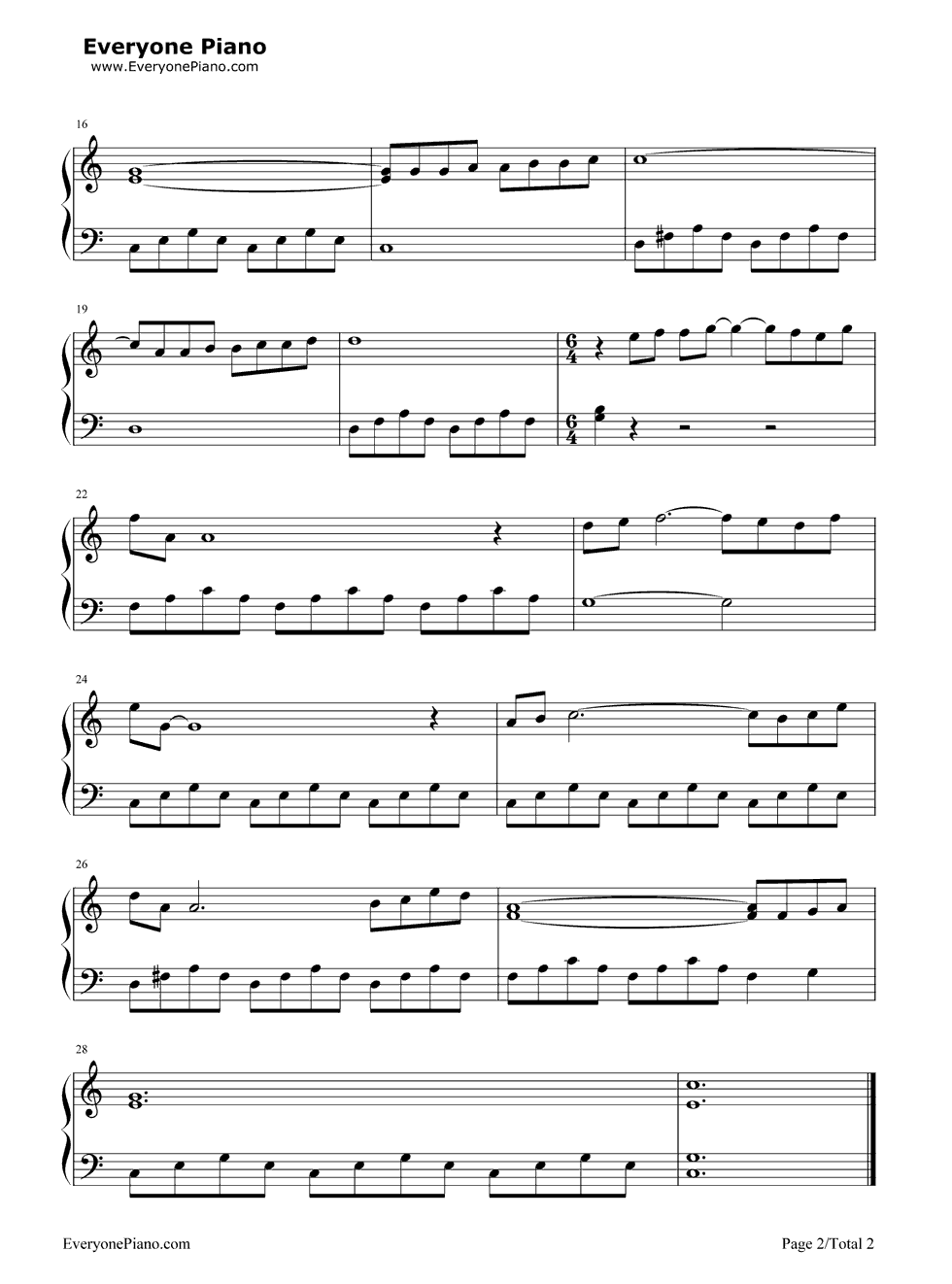 Bilitis钢琴谱_Francis_Lai