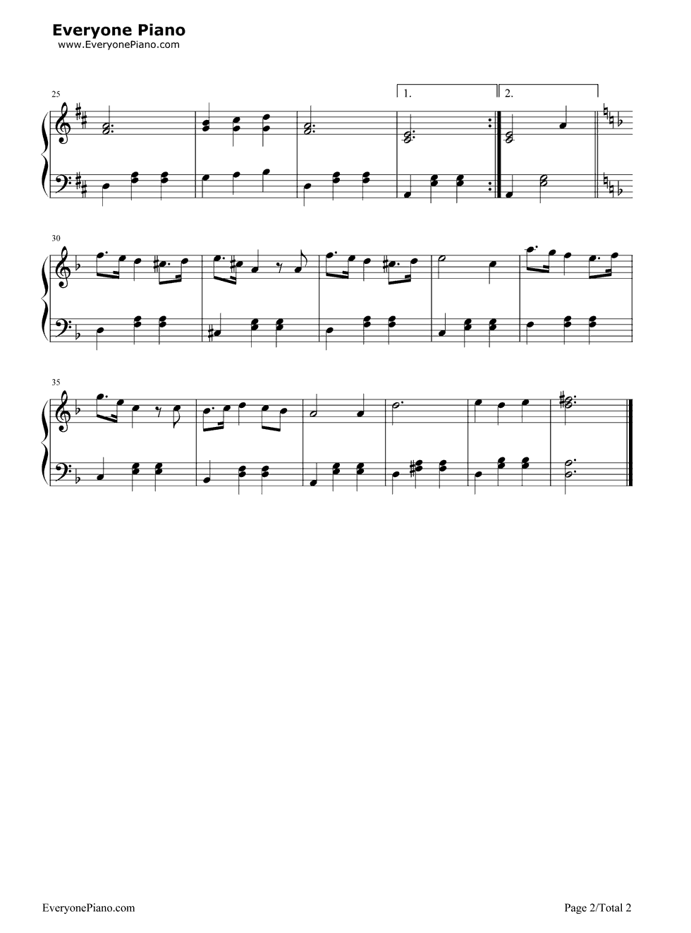 Conquest_of_Paradise钢琴谱_Vangelis