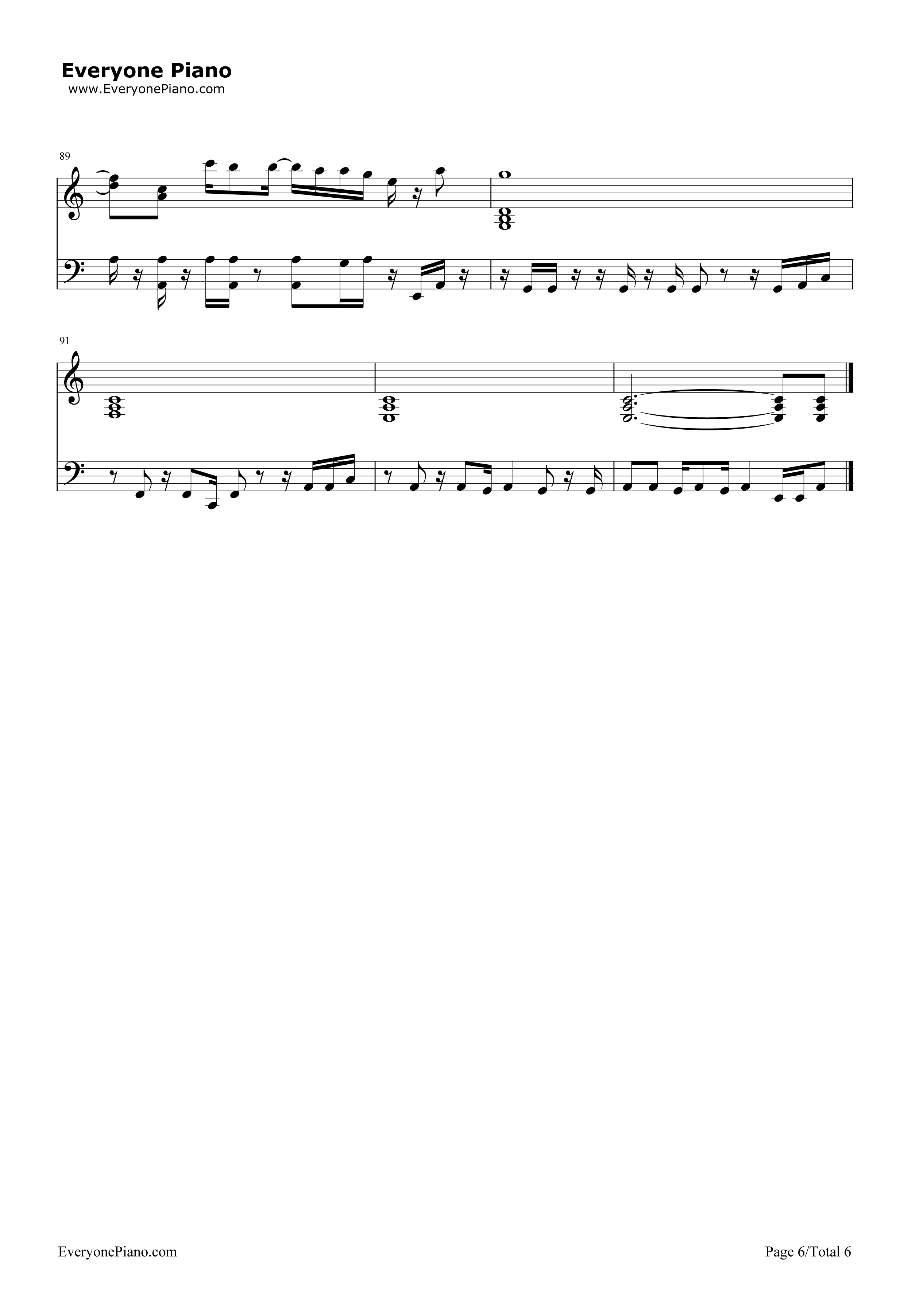 Can't_Feel_My_Face钢琴谱_The_Weeknd