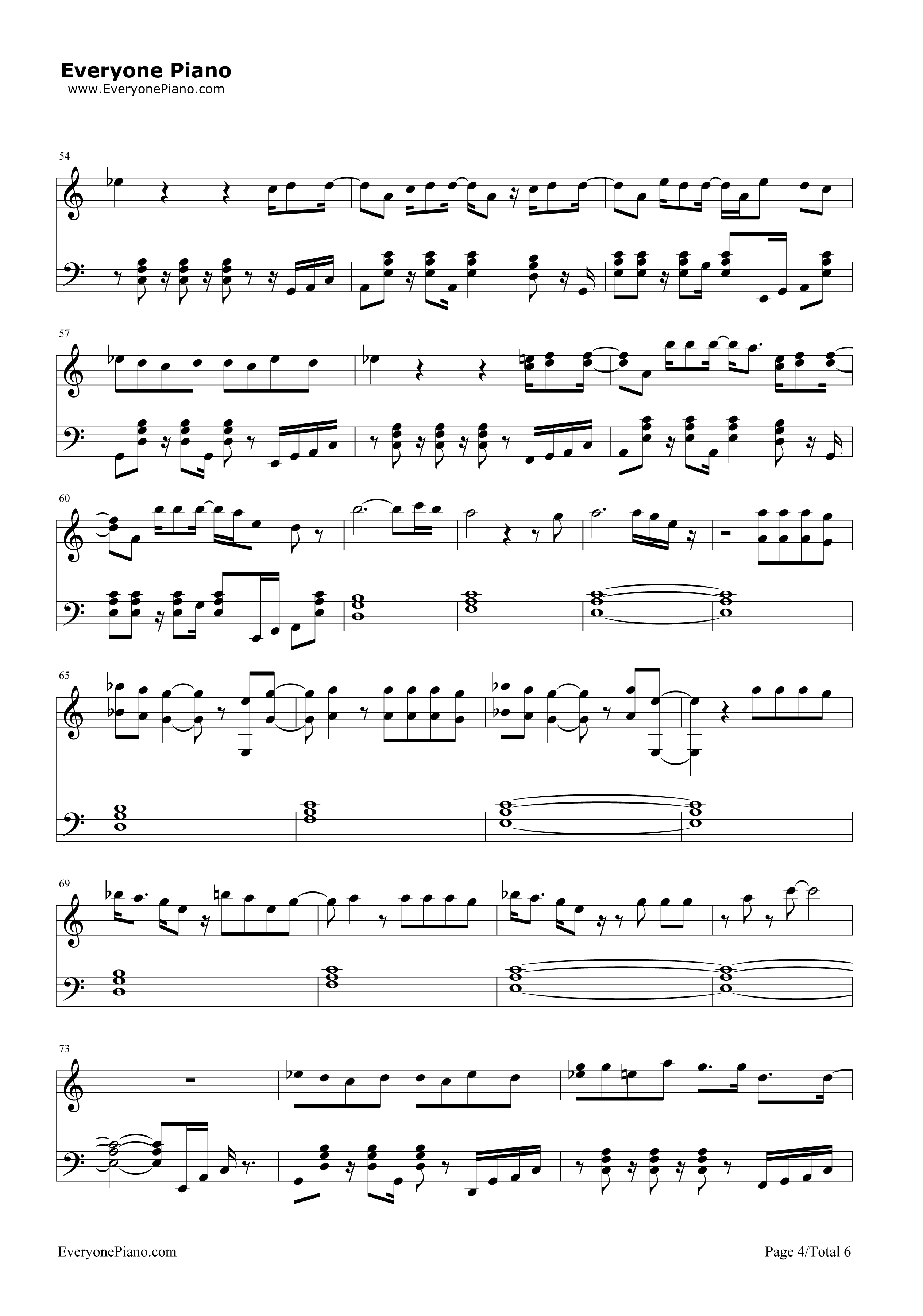 Can't_Feel_My_Face钢琴谱_The_Weeknd