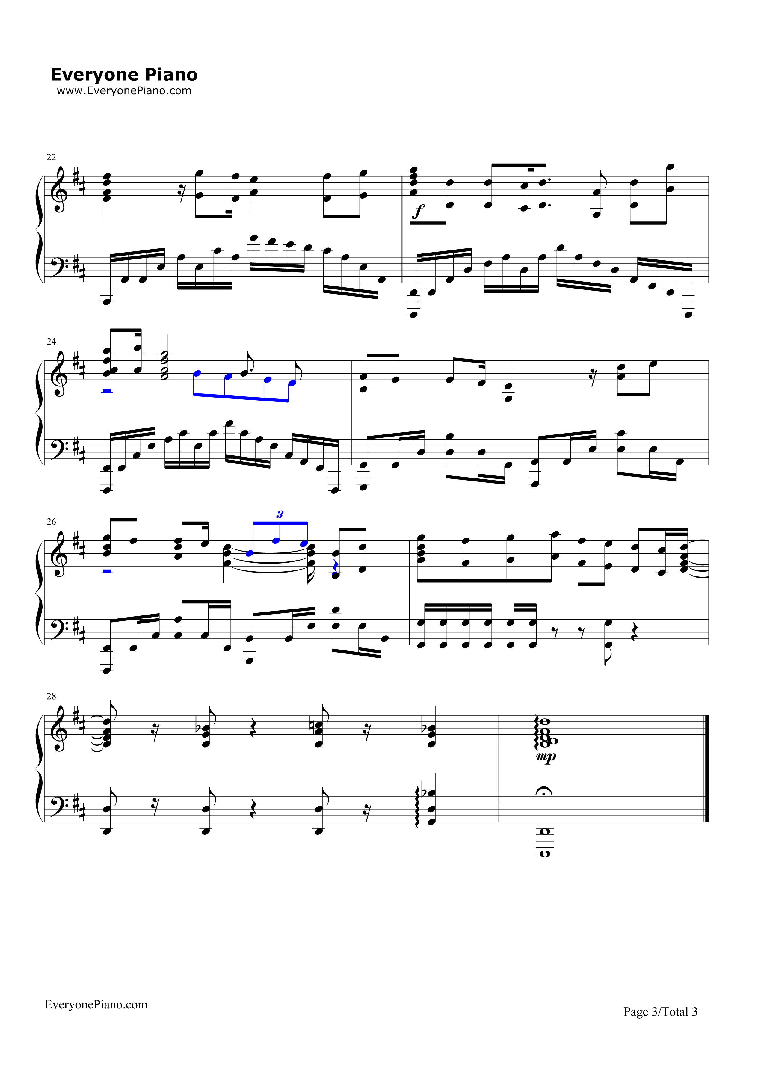 エブリデイワールド钢琴谱_早见沙织&东山奈央