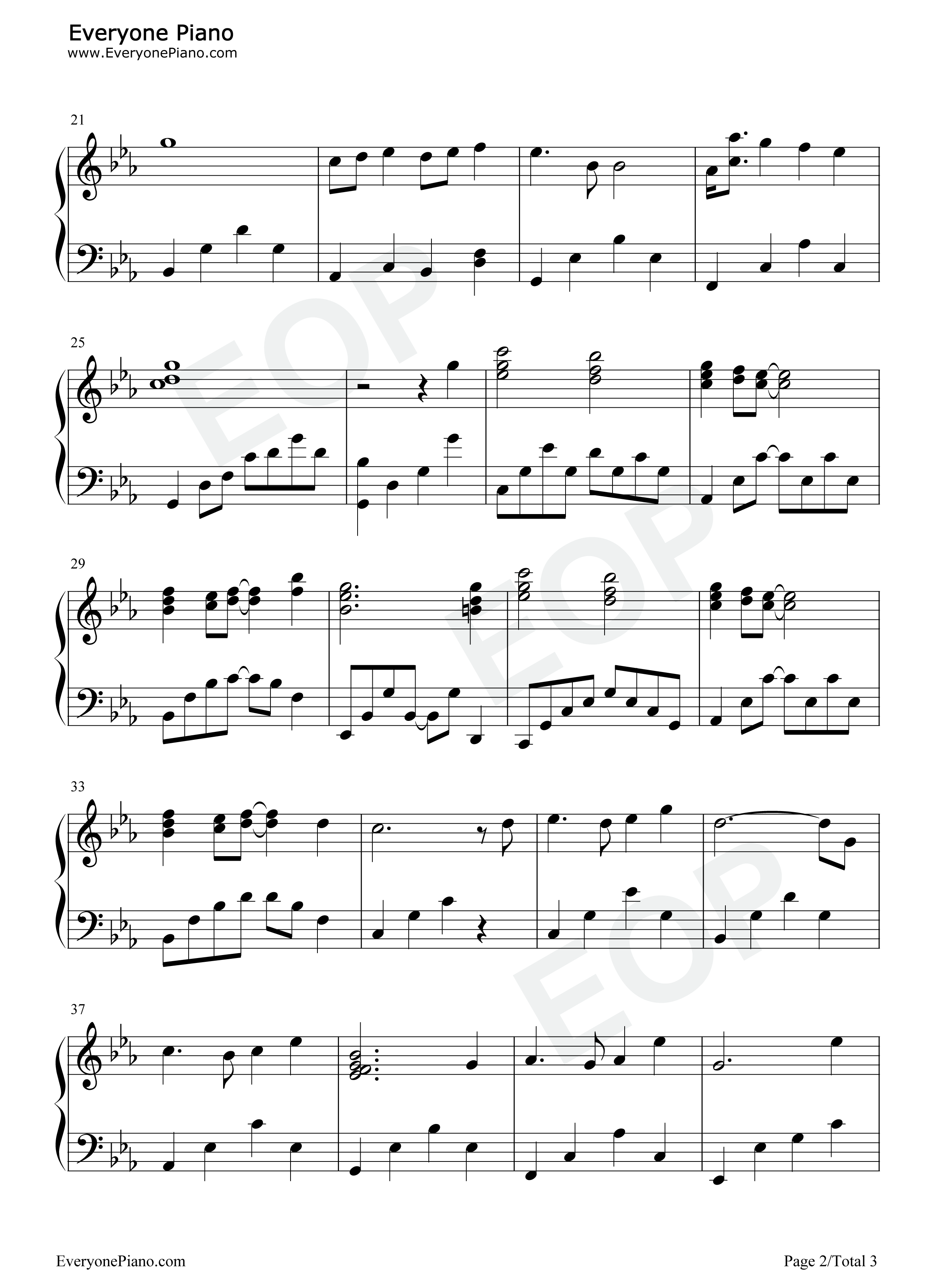 天空之城变奏版钢琴谱_久石让_宫崎骏