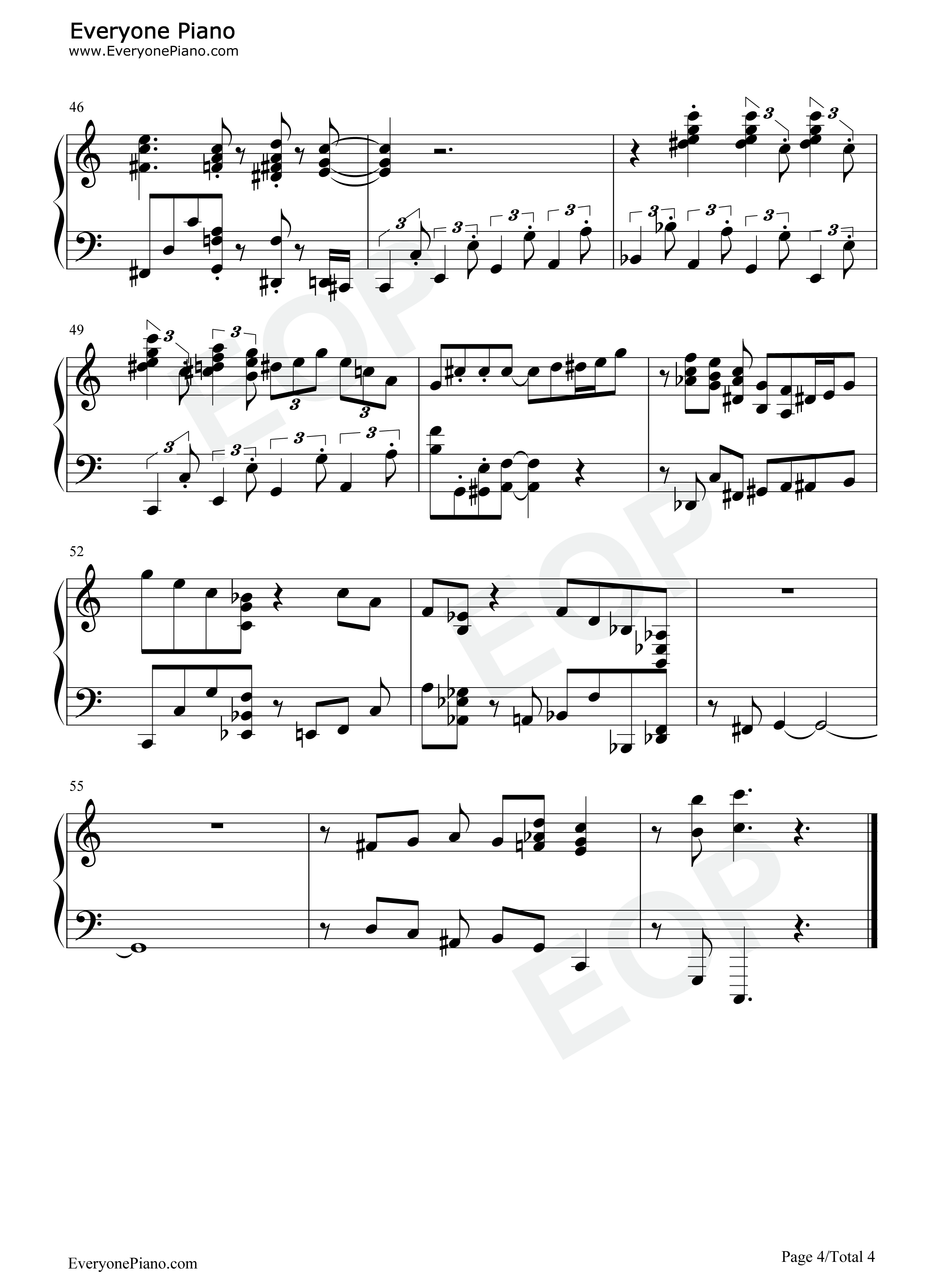 生日快乐歌钢琴谱_未知