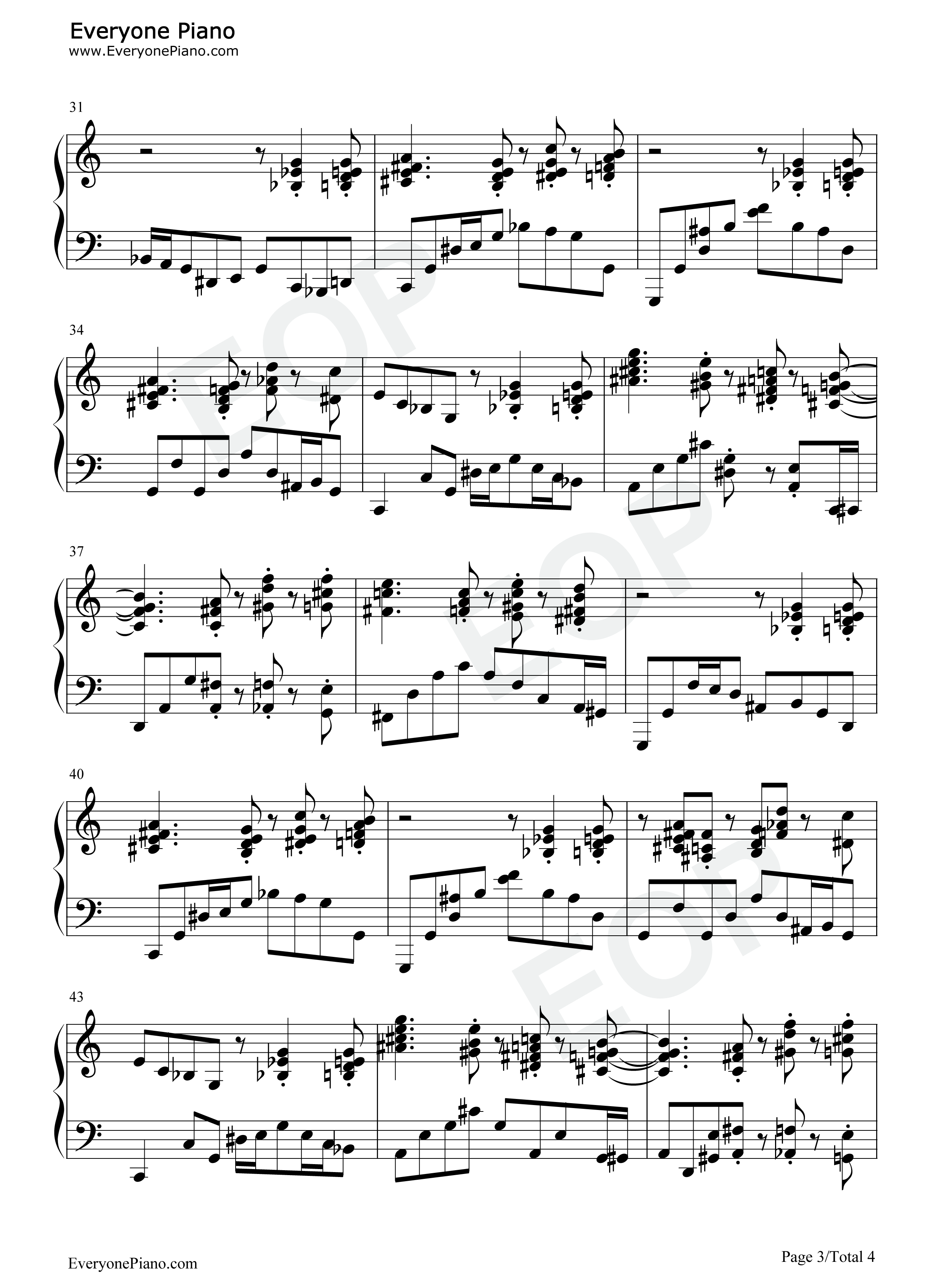 生日快乐歌钢琴谱_未知