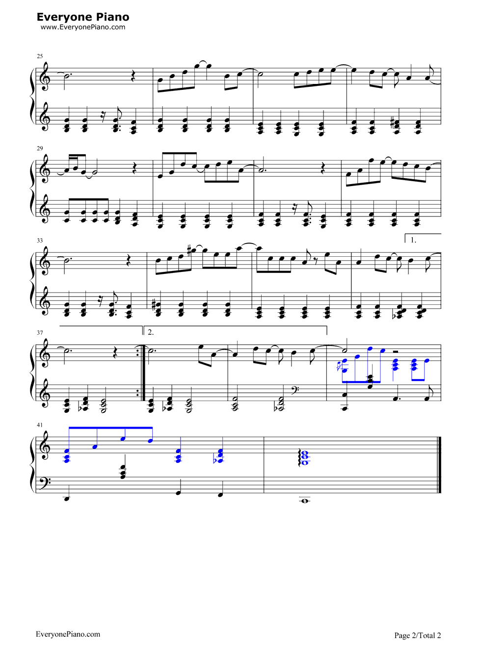 不将就钢琴谱_李荣浩