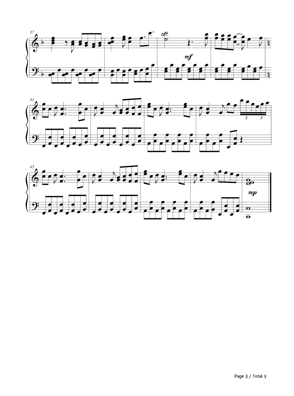 Territory钢琴谱_荒川美穂&生田善子&山根希美